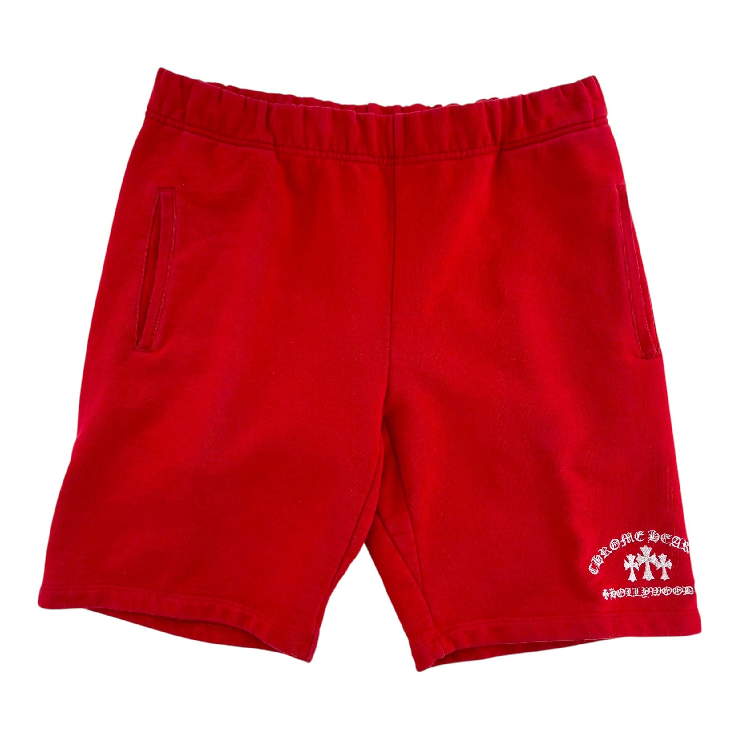 Chrome Hearts Triple Cross Sweatshorts Red Size US 36 / EU 52 - 1 Thumbnail