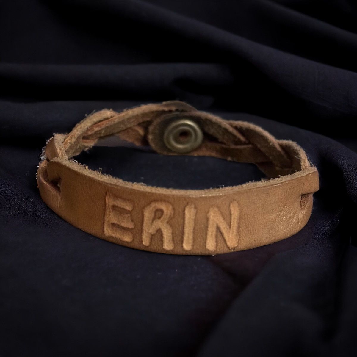 Vintage Vintage Erin name braided leather bracelet Size ONE SIZE - 1 Thumbnail