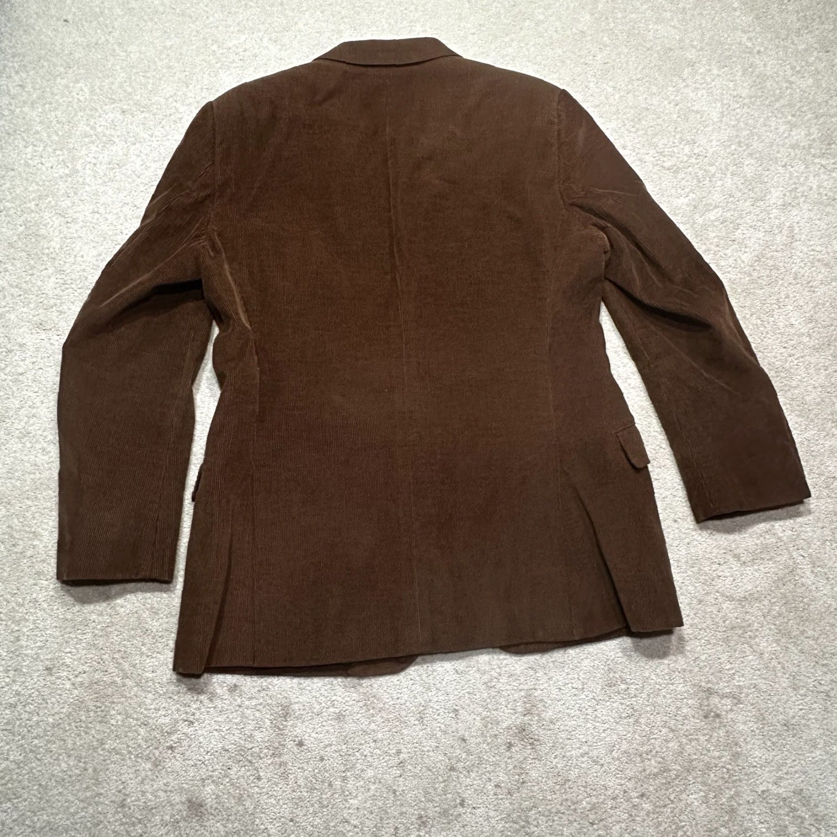 Doublet J. HILBURN Corduroy Blazer Mens 41 R Brown Casual Sport Coat Double Vent Size 42R - 2 Thumbnail
