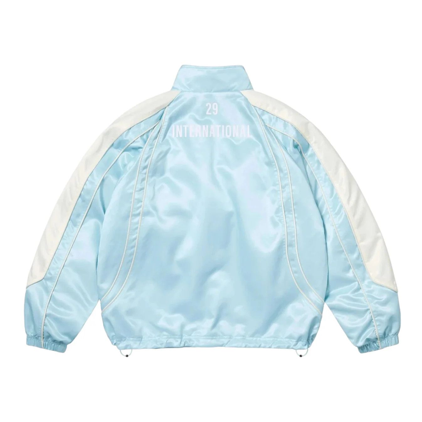 Supreme Supreme Satin Piping Track Jacket in Light Blue Size US L / EU 52-54 / 3 - 2 Thumbnail