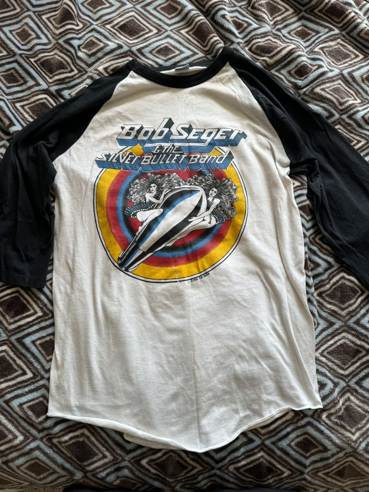 Band Tees Bob Seger and The Silver Bullet Band 1980 Tour Raglan Tee Size US L / EU 52-54 / 3 - 1 Thumbnail