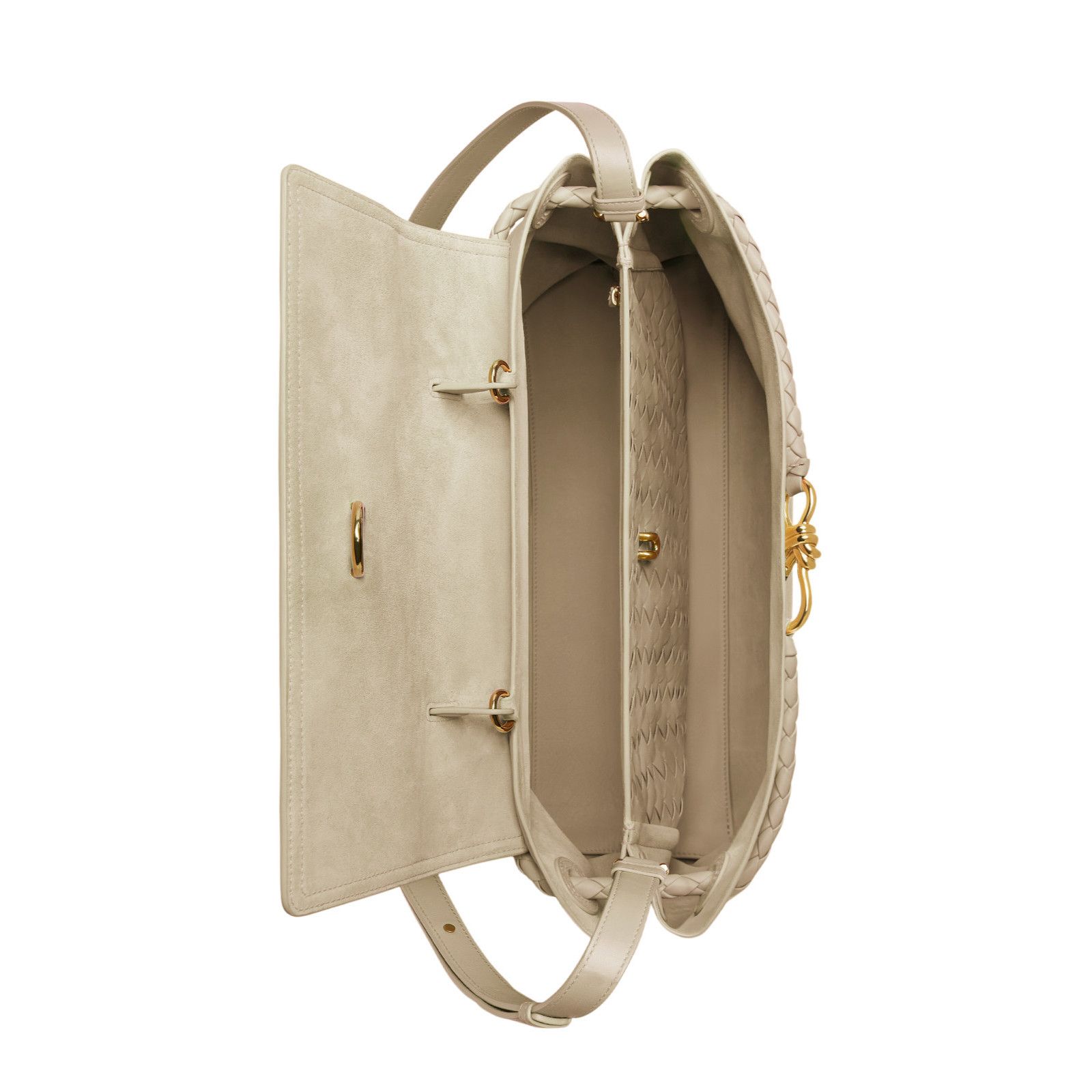 Bottega Veneta BOTTEGA VENETA Ciao Ciao Medium $5900 Ecru Leather Top Handl Size ONE SIZE - 2 Thumbnail