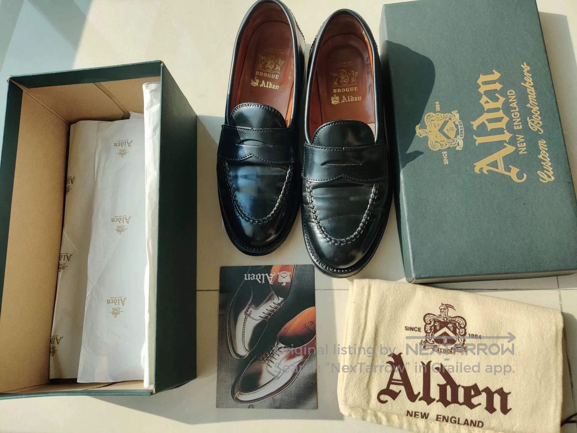 Alden Alden C Last Shell Cordovan Loafers 7.5. Size US 7.5 / EU 40-41 - 1 Thumbnail