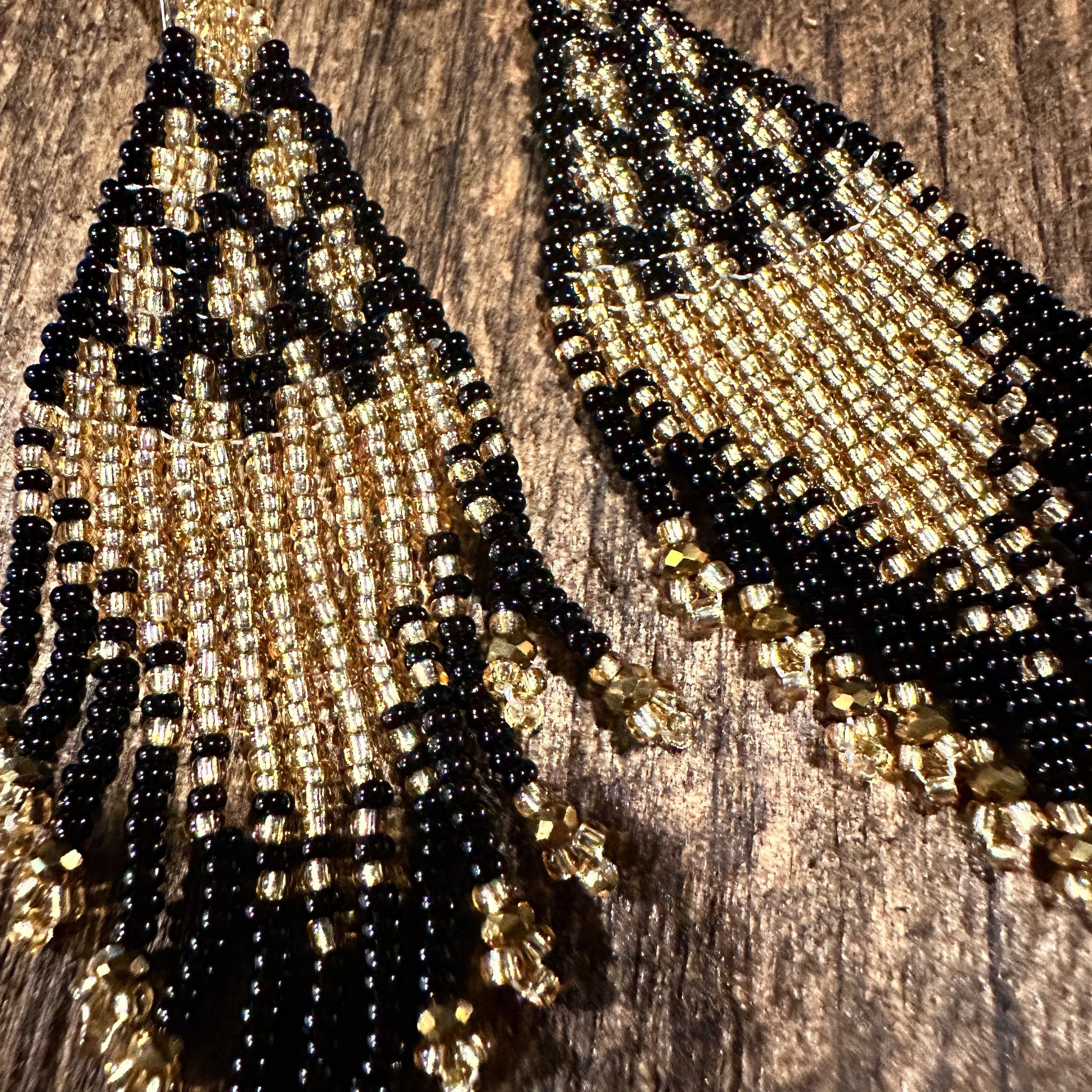 Other Chic Bohemian Navajo Seed Bead Dangle Earrings with Black an Size ONE SIZE - 8 Thumbnail