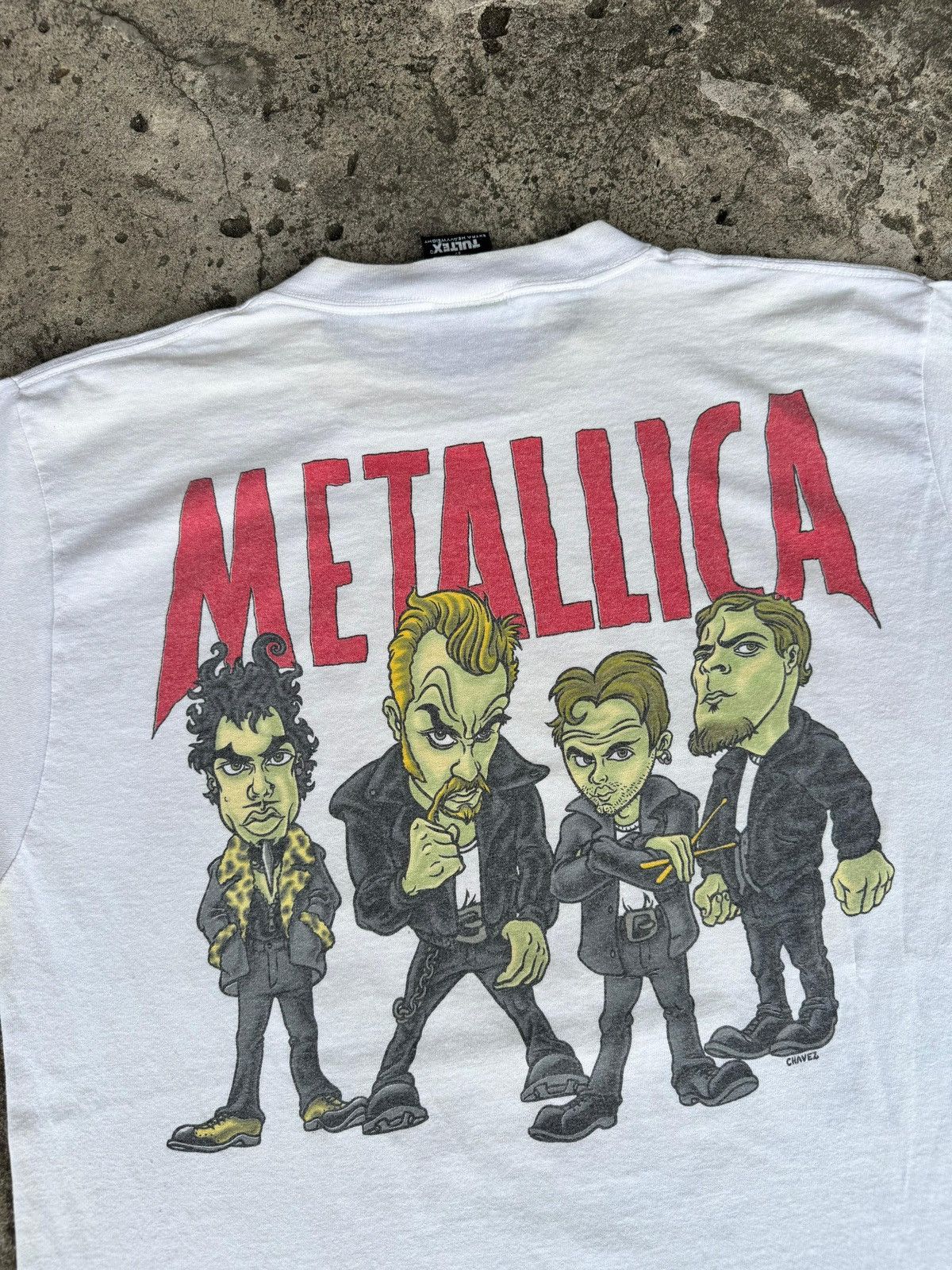 Band Tees Rare Vintage 90's Metallica Cartoon Big Print Tshirt Size US L / EU 52-54 / 3 - 5 Thumbnail
