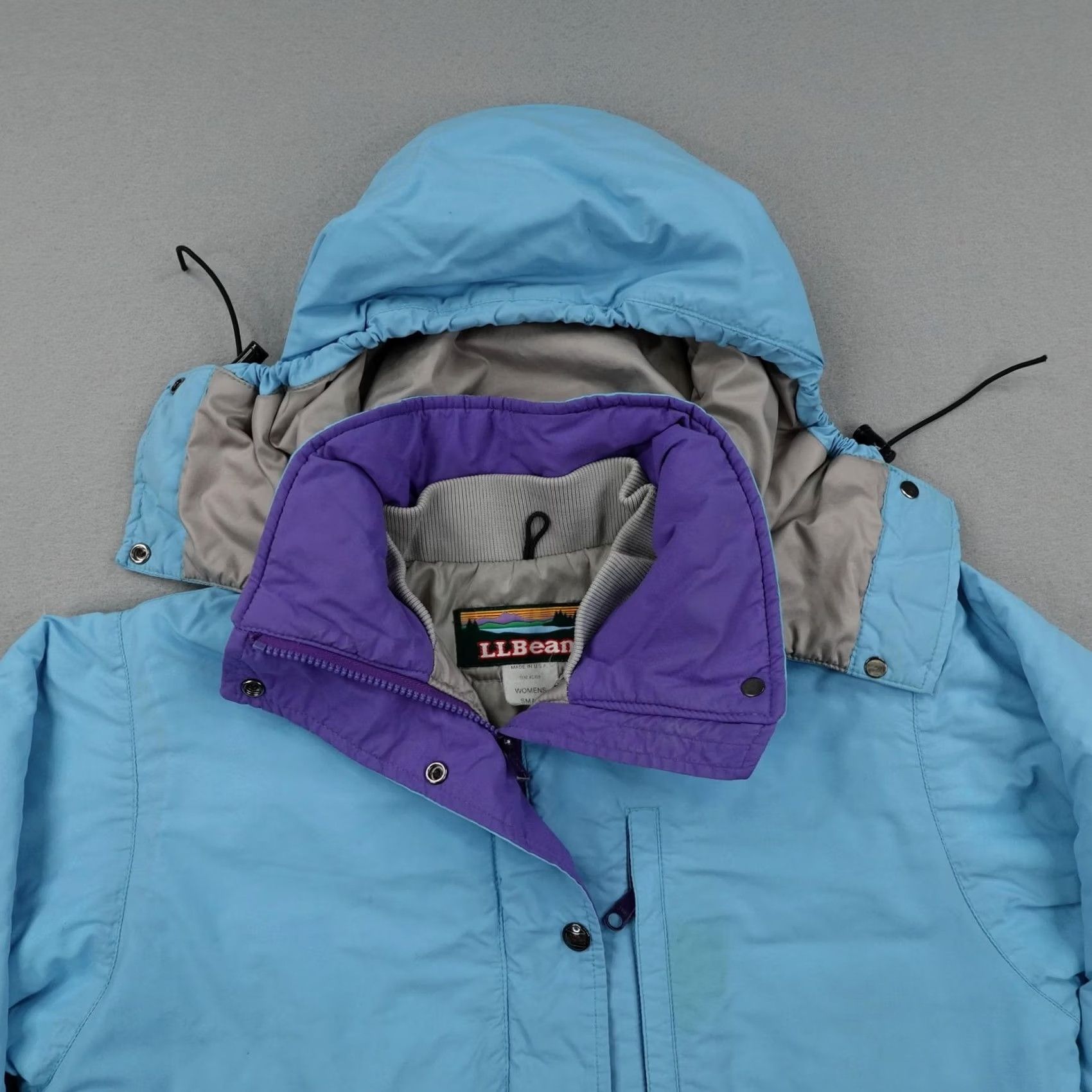 Vintage Vintage LL Bean Jacket Womens Small Blue Penobscot Rain Coat Waterproof Parka - Brand New Condition Size S / US 4 / IT 40 - 2 Thumbnail