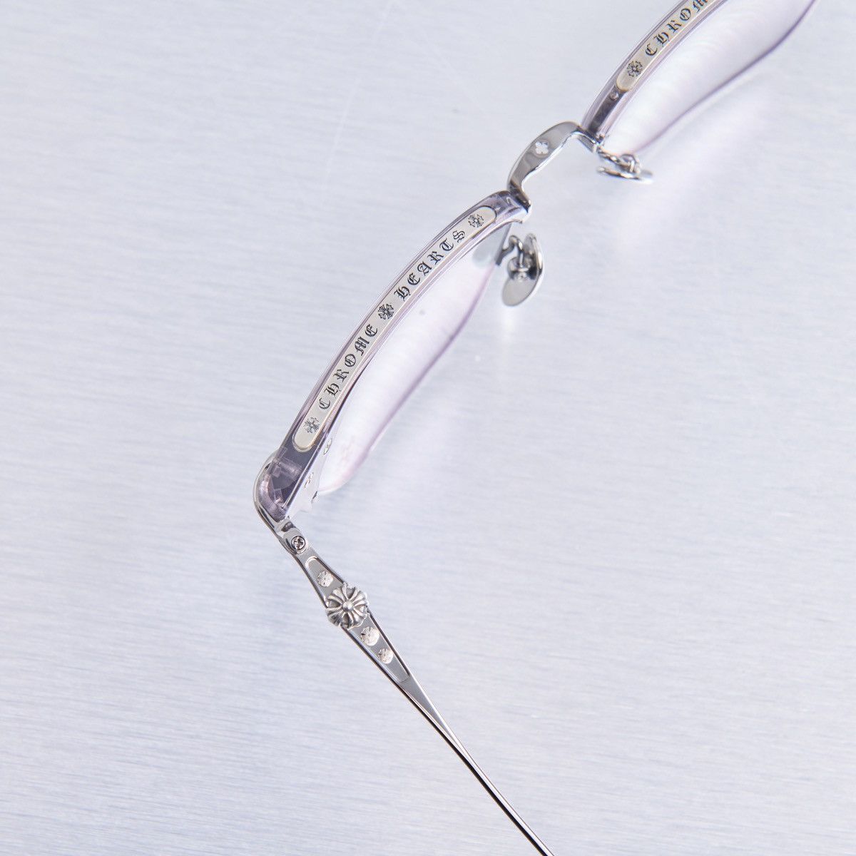 Chrome Hearts CHROME HEARTS SLUNTRADICTION (54) FLINT/GUNMETAL GLASSES Size ONE SIZE - 6 Thumbnail