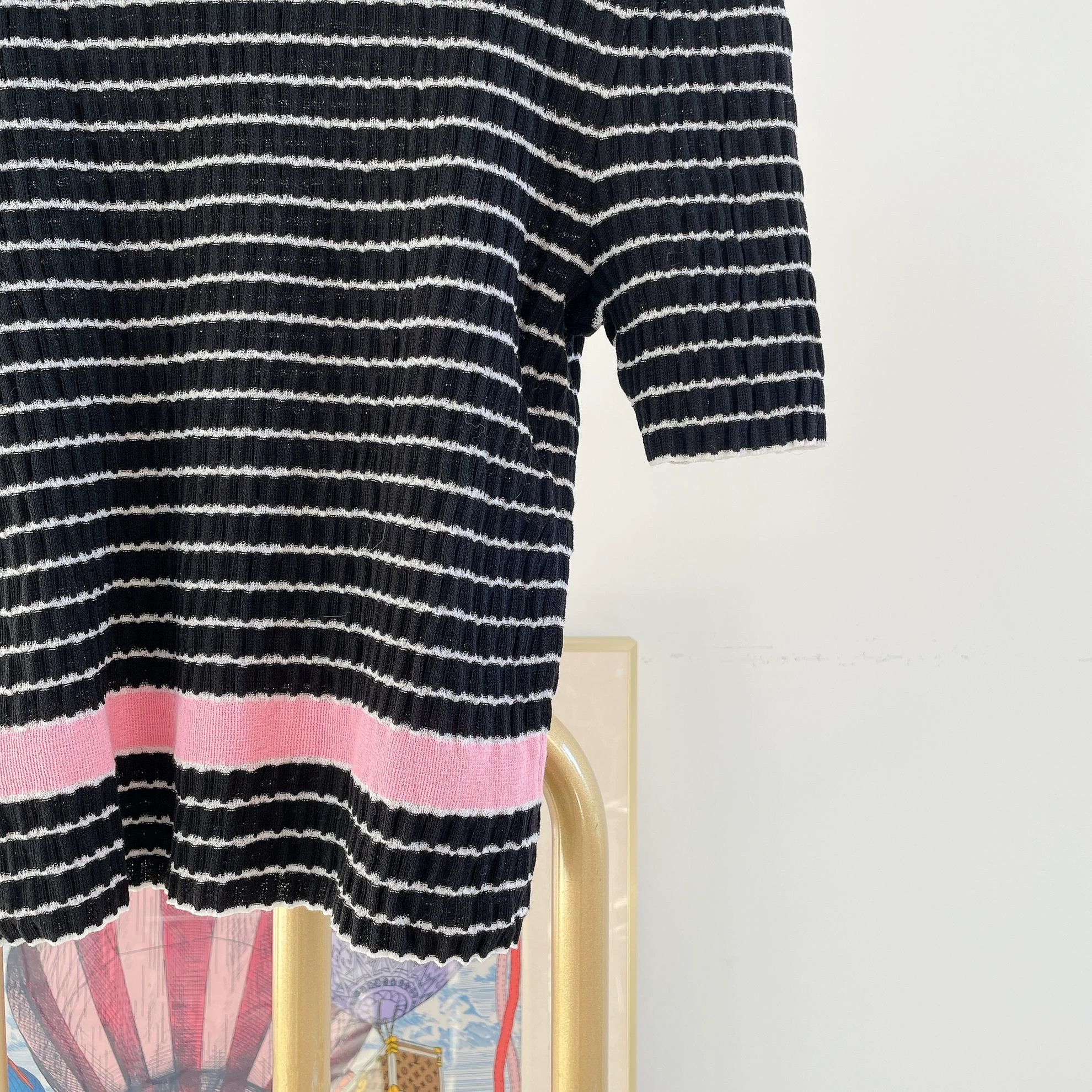 Chanel Chanel 24SS Black Stripe Short-Sleeve Tee 36 Size XS / US 0-2 / IT 36-38 - 5 Thumbnail