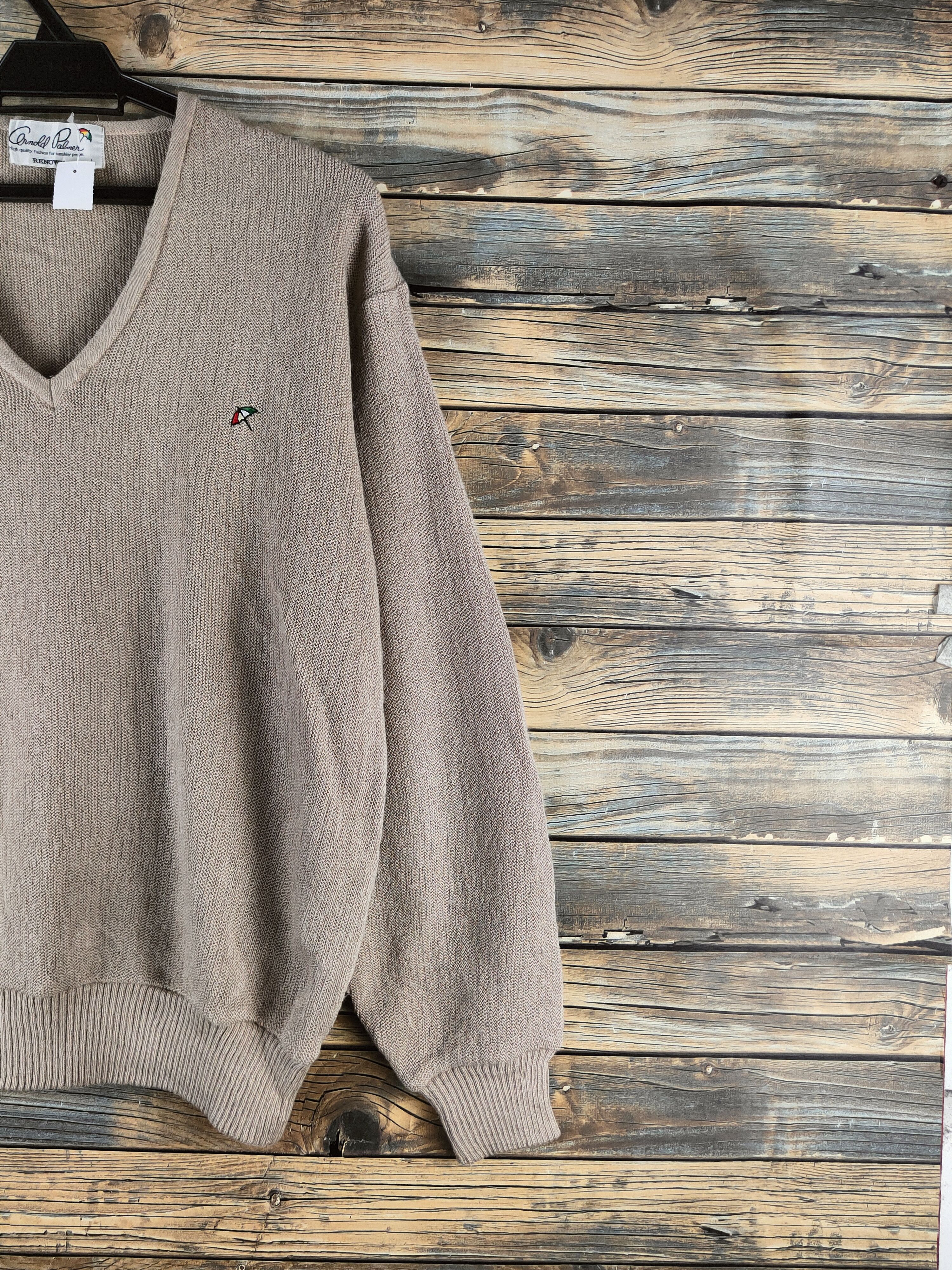 RENOWN DL Arnold Palmer-Renown Beige Knitwear Sweatshirts #46-973 Size US L / EU 52-54 / 3 - 5 Thumbnail