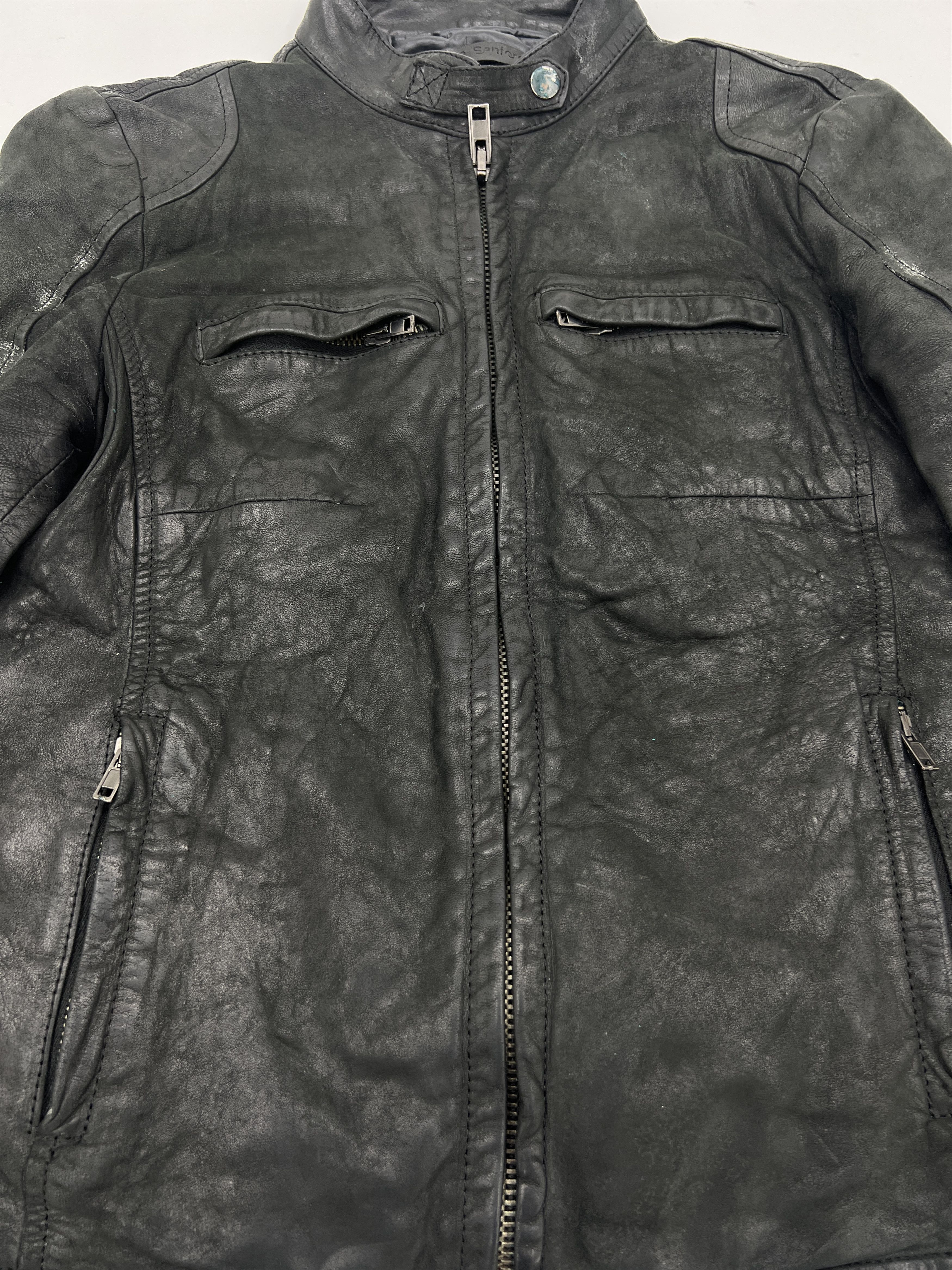 Salvatore Santoro Salvatore Santoro Lamb Skin Padded Leather Jacket Size XS / US 0-2 / IT 36-38 - 2 Thumbnail