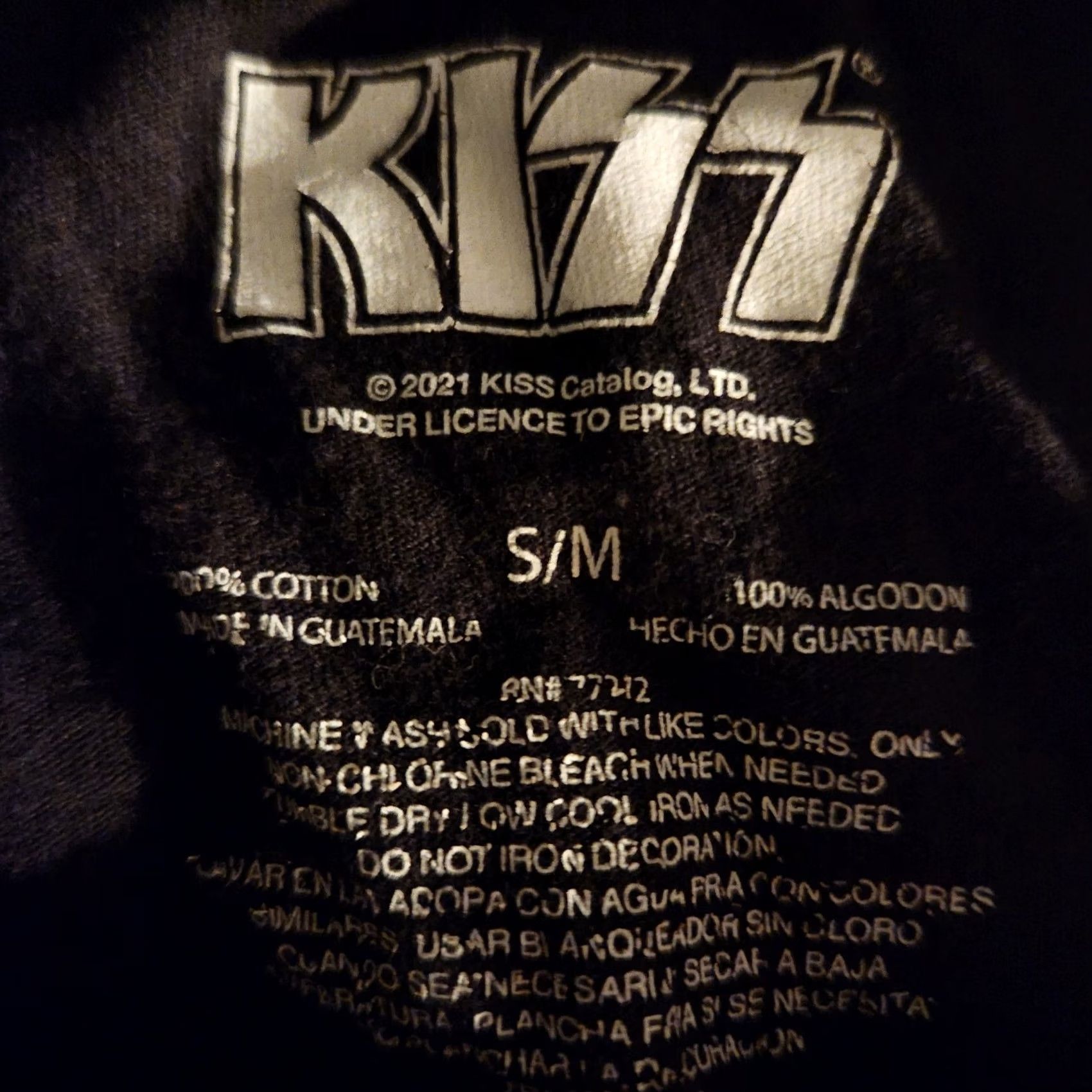 Vintage Kiss Hot In The Shade Tour 1990 Band Graphic T Shirt Black Adult Small/Medium Mens Size US S / EU 44-46 / 1 - 4 Thumbnail