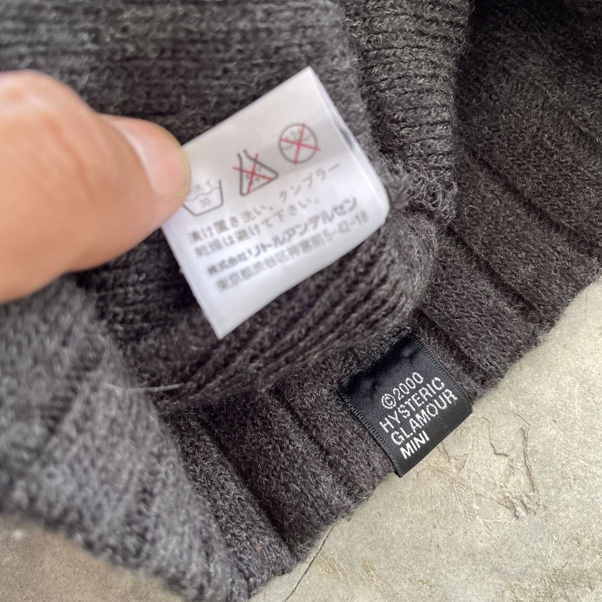 Designer × Hysteric Glamour × Japanese Brand 🔴 Rare ! ! Vintage Y2K Hysteric Glamour Mini Beanie 🔴 Size ONE SIZE - 3 Thumbnail