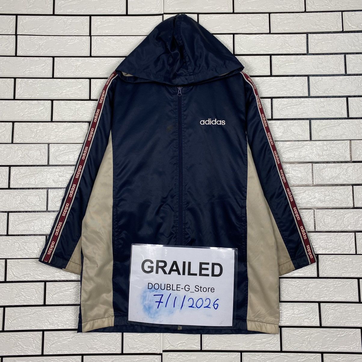 Adidas 📌Vintage Coach Long Jacket Adidas Big Logo Blanket Size US L / EU 52-54 / 3 - 1 Thumbnail