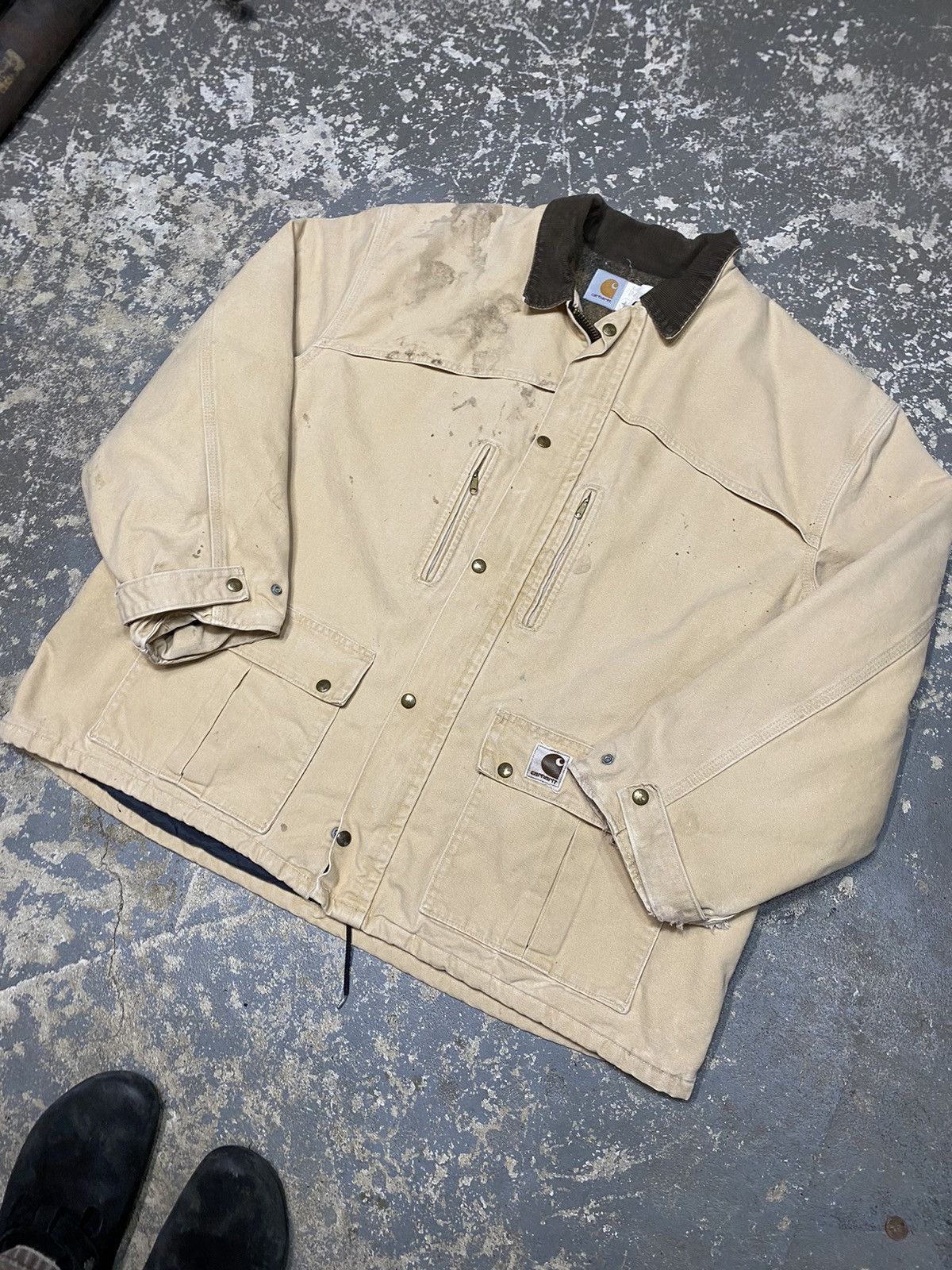Carhartt × Vintage Vintage Carhartt Chore Work Cape Jacket CB2595 Size US XXL / EU 58 / 5 - 2 Thumbnail