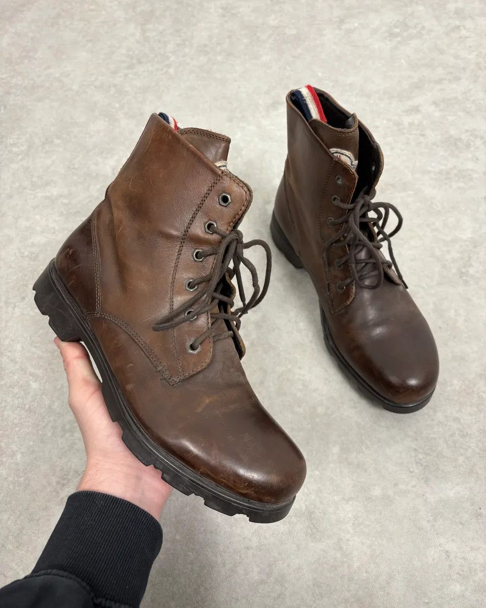 Moncler 2000s Moncler Brown Leather Boots Size US 8 / EU 41 - 1 Thumbnail