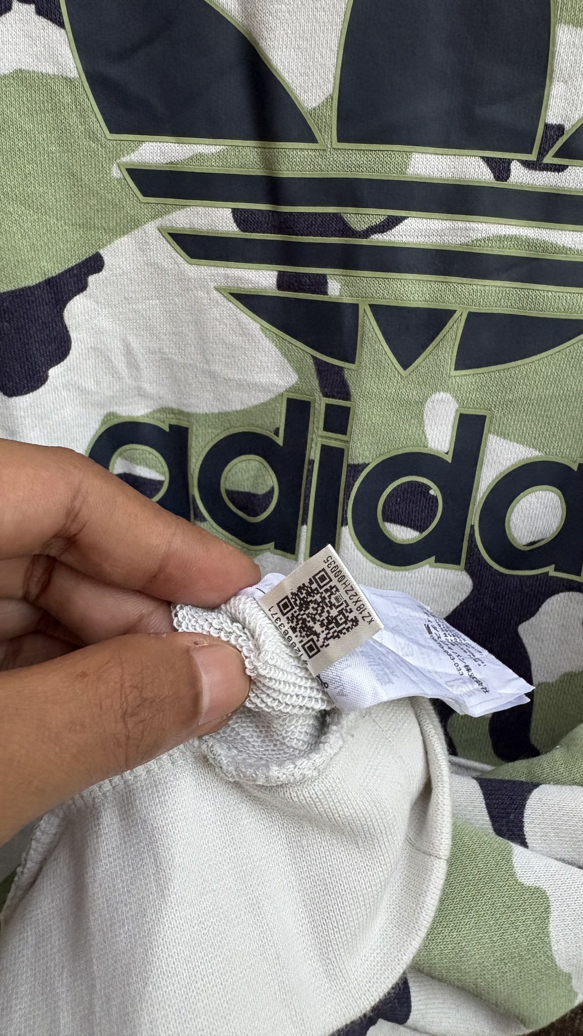 Adidas Adidas camoflage big logo hoodie Size M / US 6-8 / IT 42-44 - 7 Thumbnail