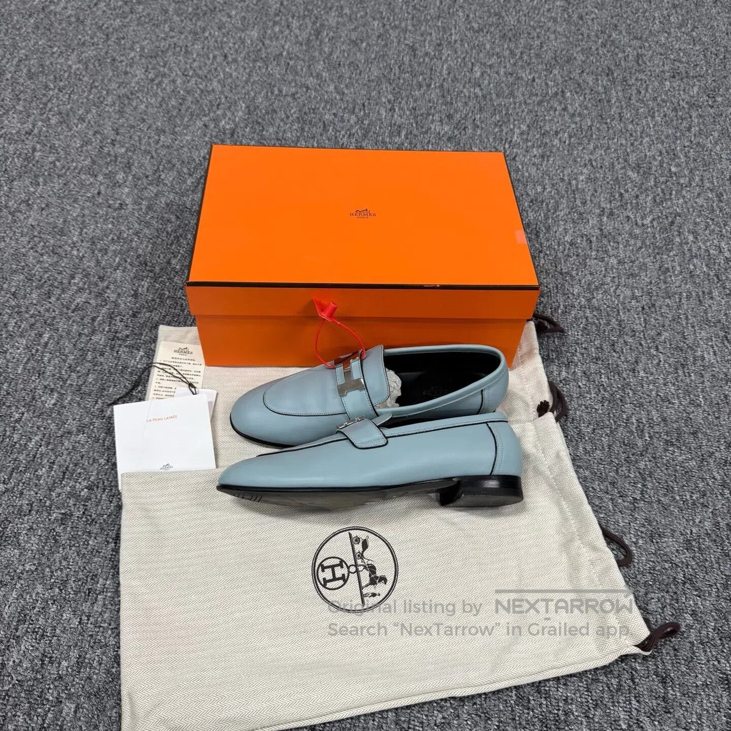 Hermes Hermes Silver H buckle; Kangkang Lefu shoes| Size US 6.5 / IT 36.5 - 4 Thumbnail