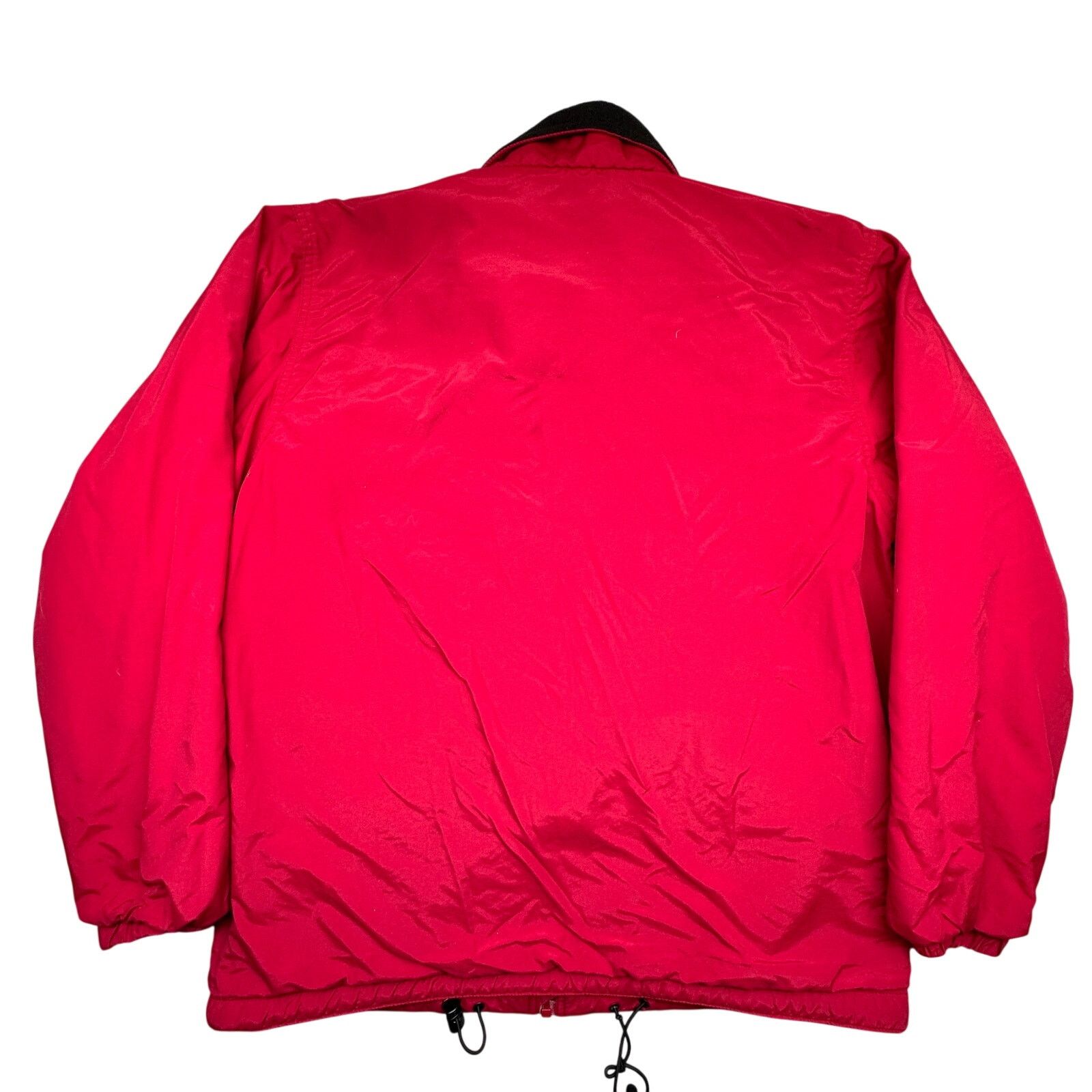 L.L. Bean VTG 90s LL Bean Warm-Up Jacket Womens XL Fleece Lined Red Size L / US 10 / IT 46 - 2 Thumbnail