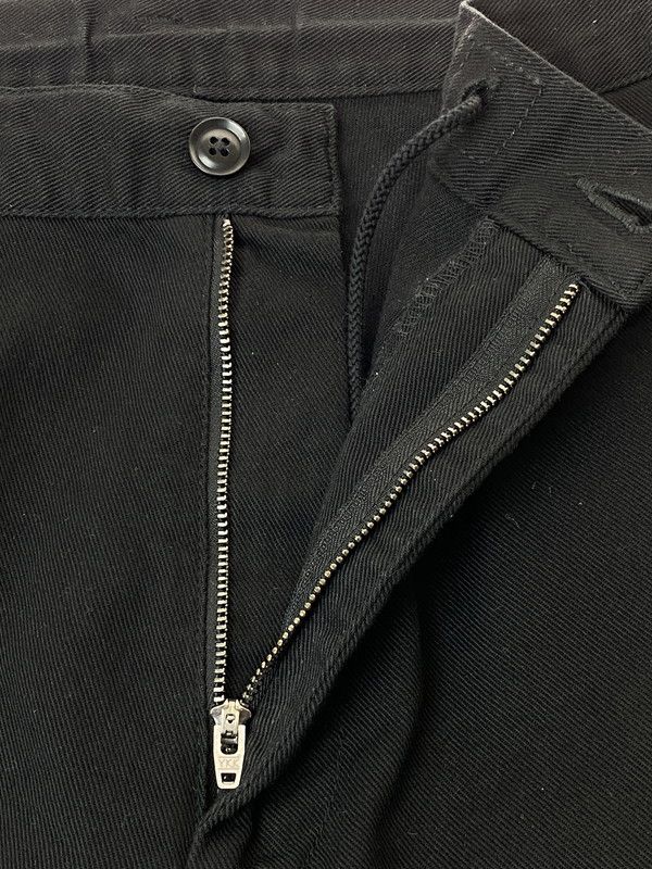Yohji Yamamoto BLACK SCANDAL COTTON DRILL MULTI POCKET DRAWSTRING PANTS Size US 37 - 5 Thumbnail