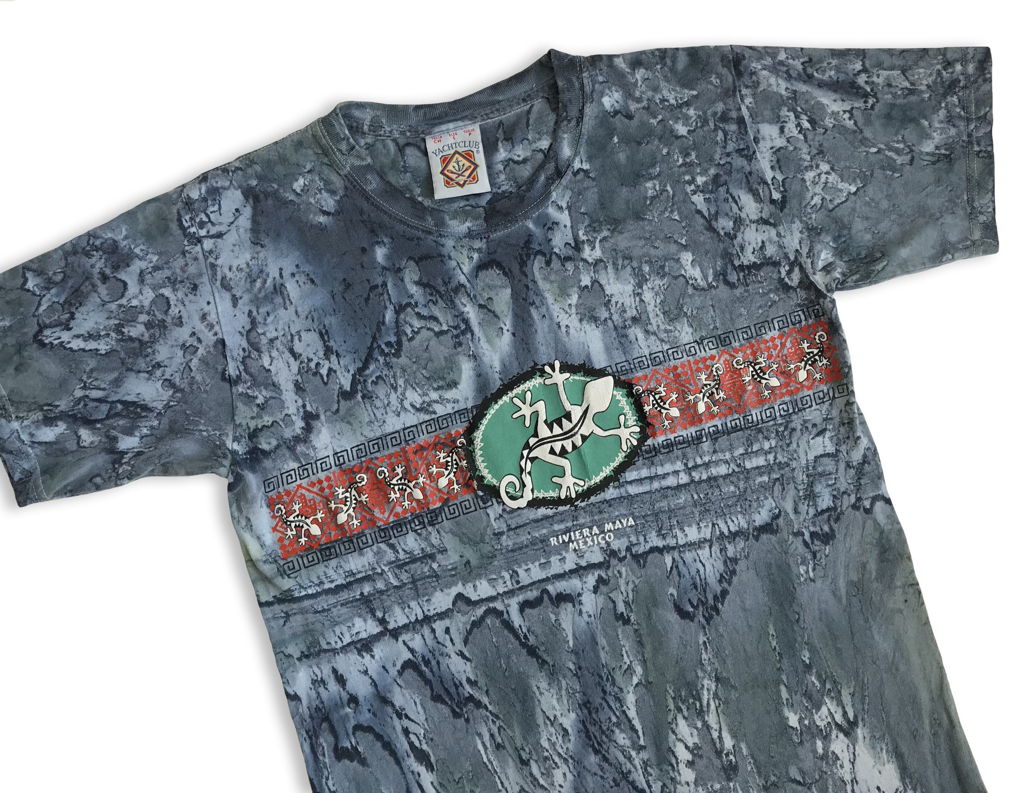 Vintage Vintage 90s RIVIERA MAYA Mexico t shirt Retro Tie Dye Y2K Size US S / EU 44-46 / 1 - 7 Thumbnail