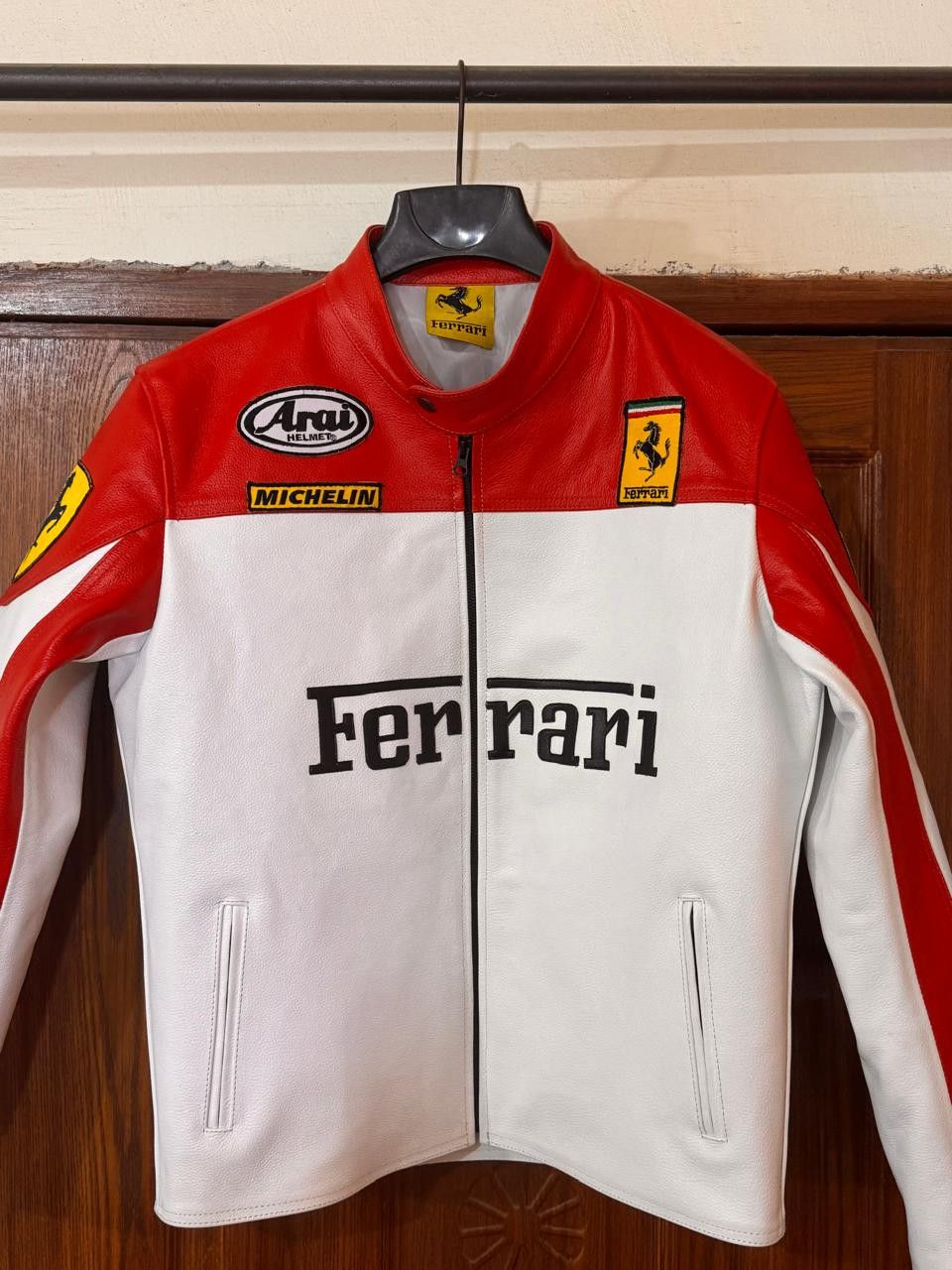 Ferrari × Vintage Vintage Ferrari Leather Jacket Size US L / EU 52-54 / 3 - 1 Thumbnail