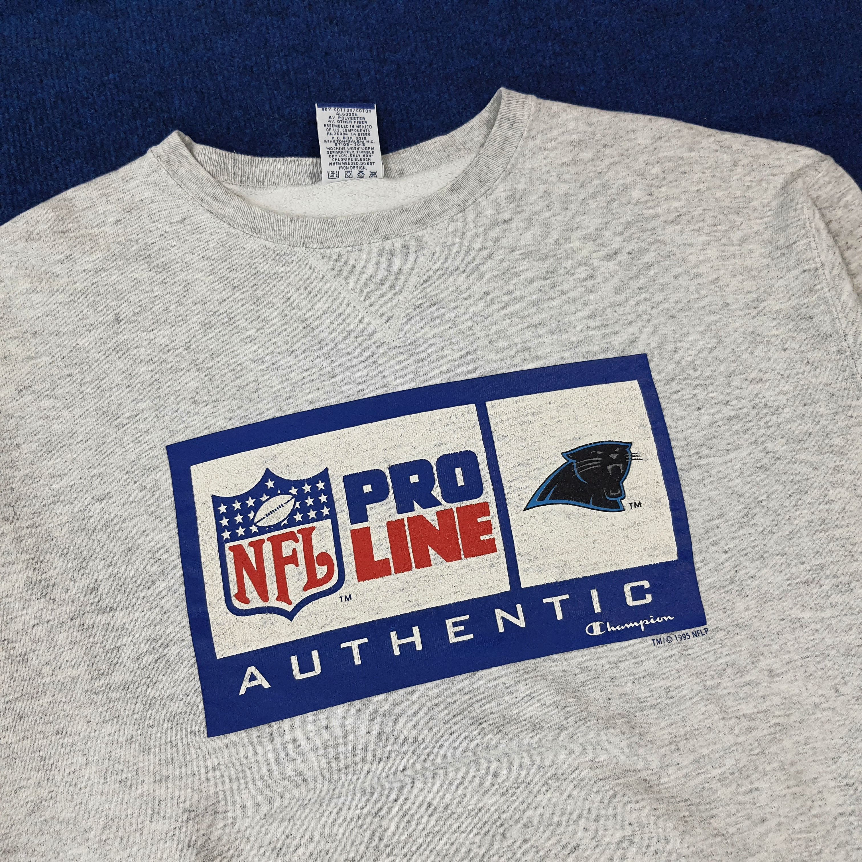 Champion Vintage NFL Pro Line Carolina Panthers Sweatshirt C275N16 Size US XL / EU 56 / 4 - 2 Thumbnail