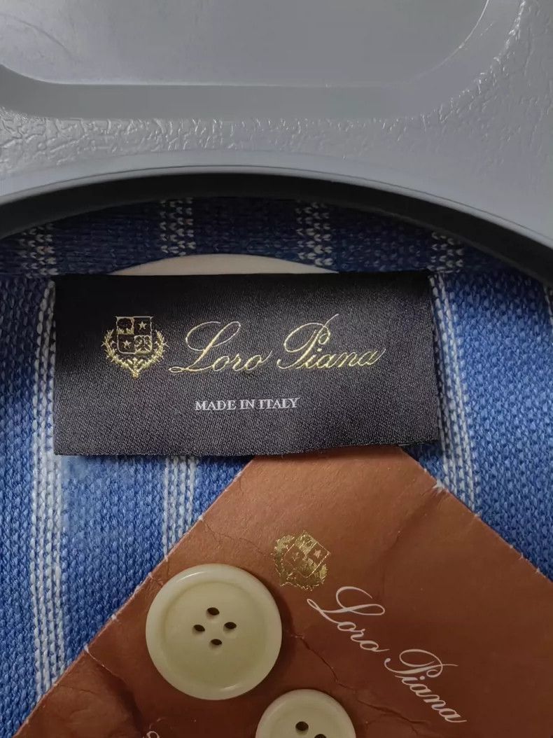 Loro Piana Loro Piana Women's Blue Striped Blazer-2508 Size US M / EU 48-50 / 2 - 6 Thumbnail