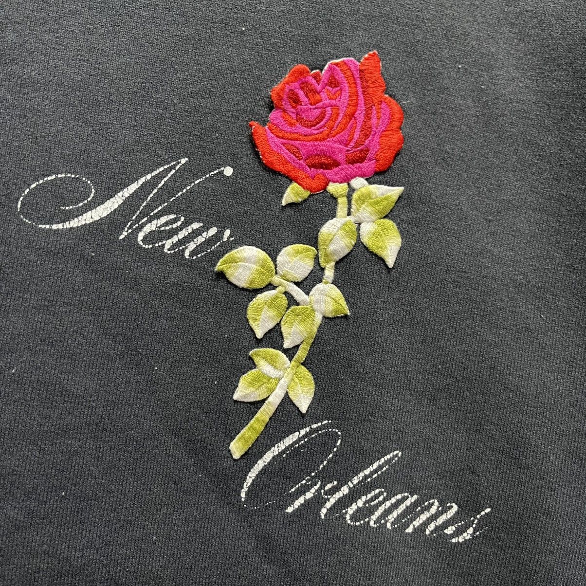 Fruit Of The Loom Vintage Fruit of the Loom “New Orleans” Rose Sweatshirt Size L / US 10 / IT 46 - 3 Thumbnail