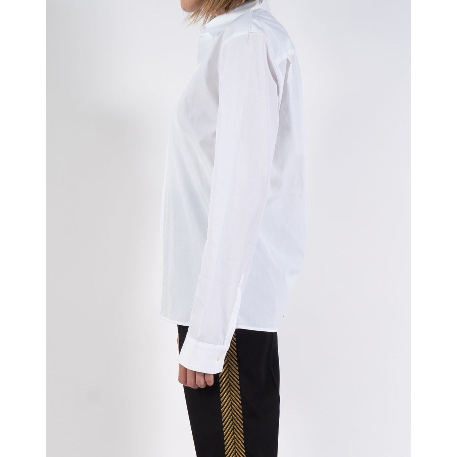 Haider Ackermann SS19 Classic White Byron Cotton Shirt Size XS / US 0-2 / IT 36-38 - 3 Thumbnail