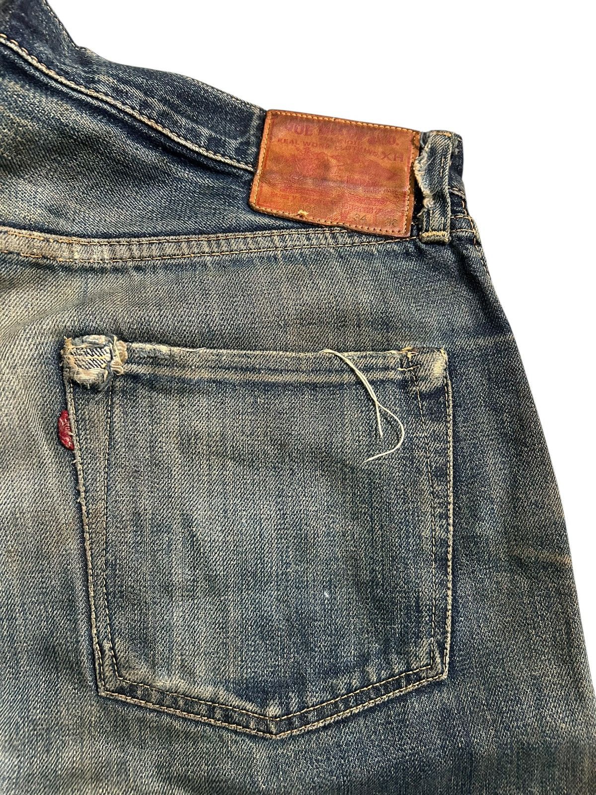 Japanese Brand × Kapital × Vintage JOE McCOY Selvedge Distressed Vtg Denim Jeans Size US 35 - 13 Thumbnail
