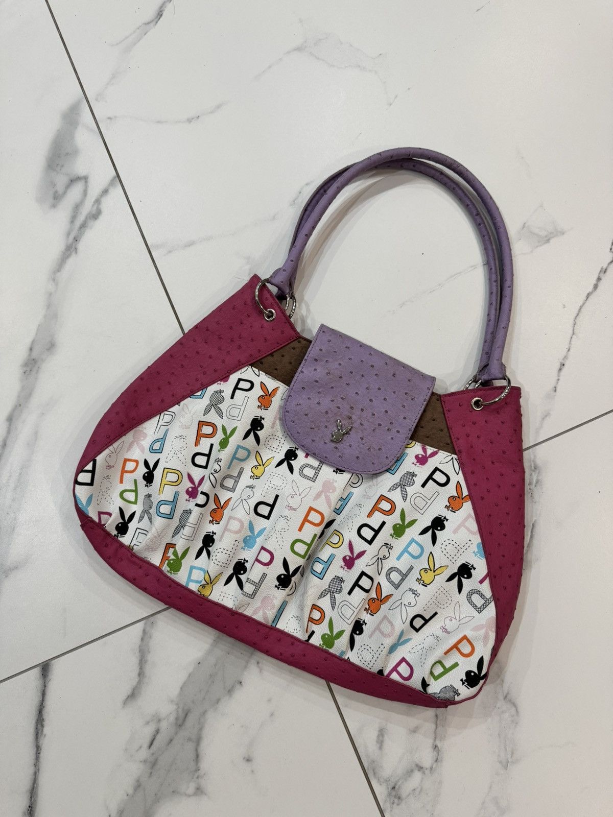 Playboy Vintage Y2K Playboy Monogram Bag 2000s Size ONE SIZE - 3 Thumbnail