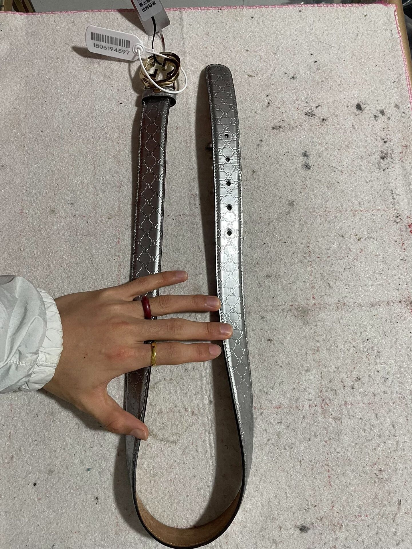 Gucci Gucci Belt with Gold Metal Buckle Size ONE SIZE - 1 Thumbnail