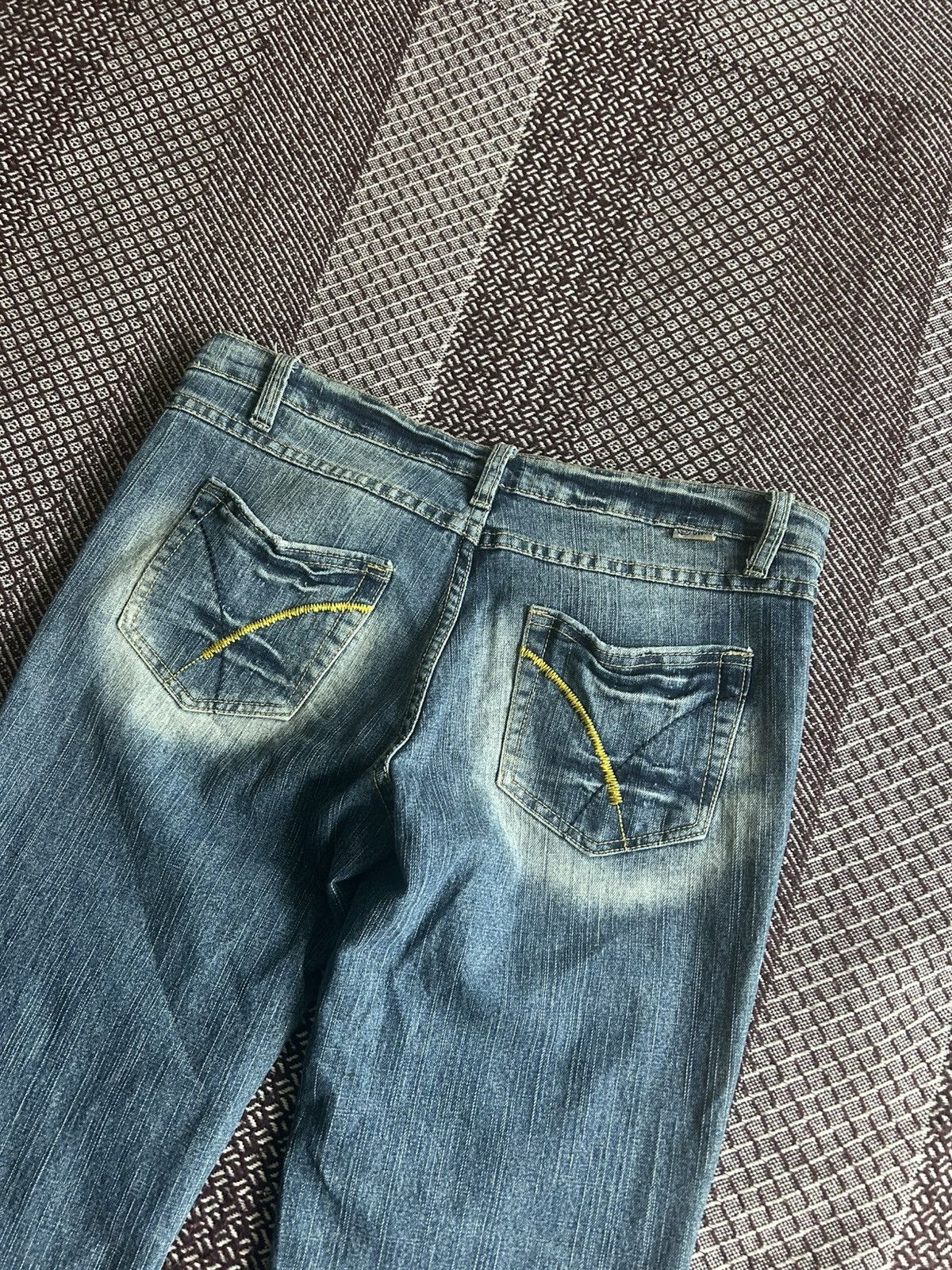 Japanese Brand Vintage X-Mail Japanese Style Faded Jeans Flared Size 38 Y2K Size 28" / US 6 / IT 42 - 16 Thumbnail