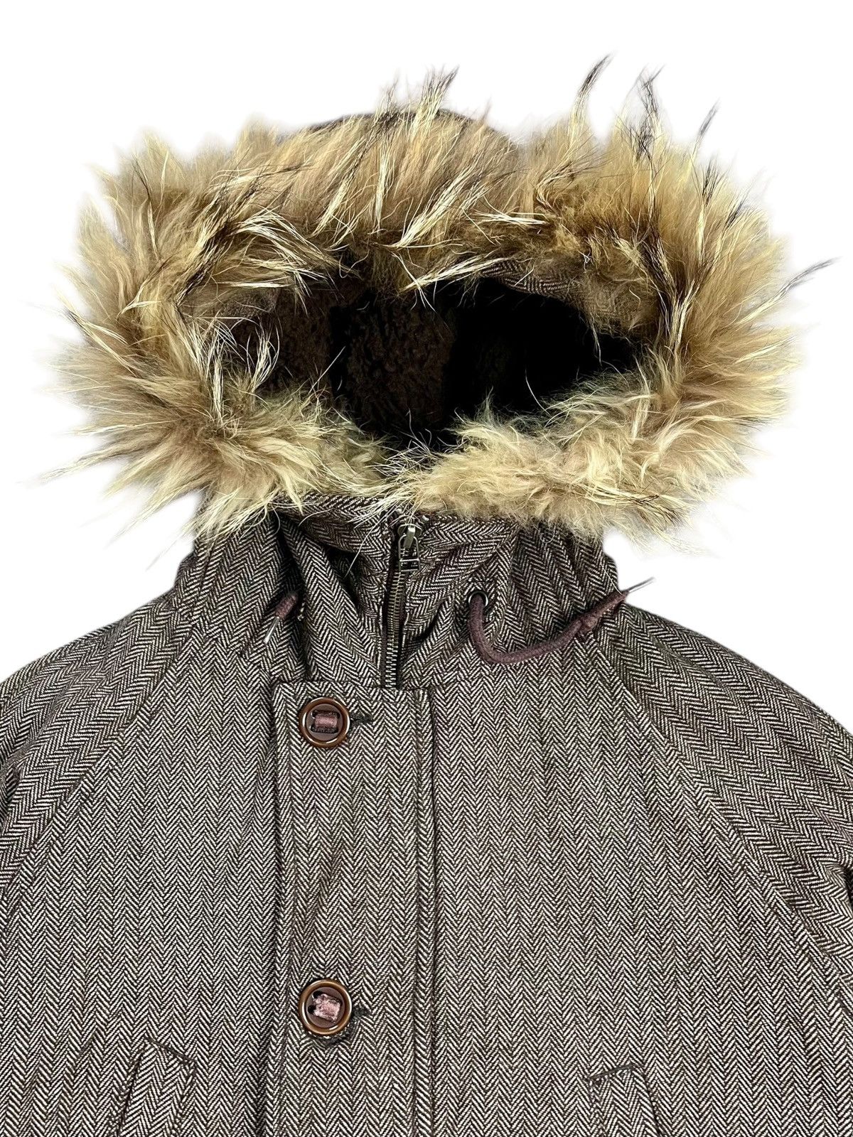 URBAN RESEARCH DOORS 2000s Urban Research - Fur Hoodie Apocalypse Jacket Size US M / EU 48-50 / 2 - 14 Thumbnail