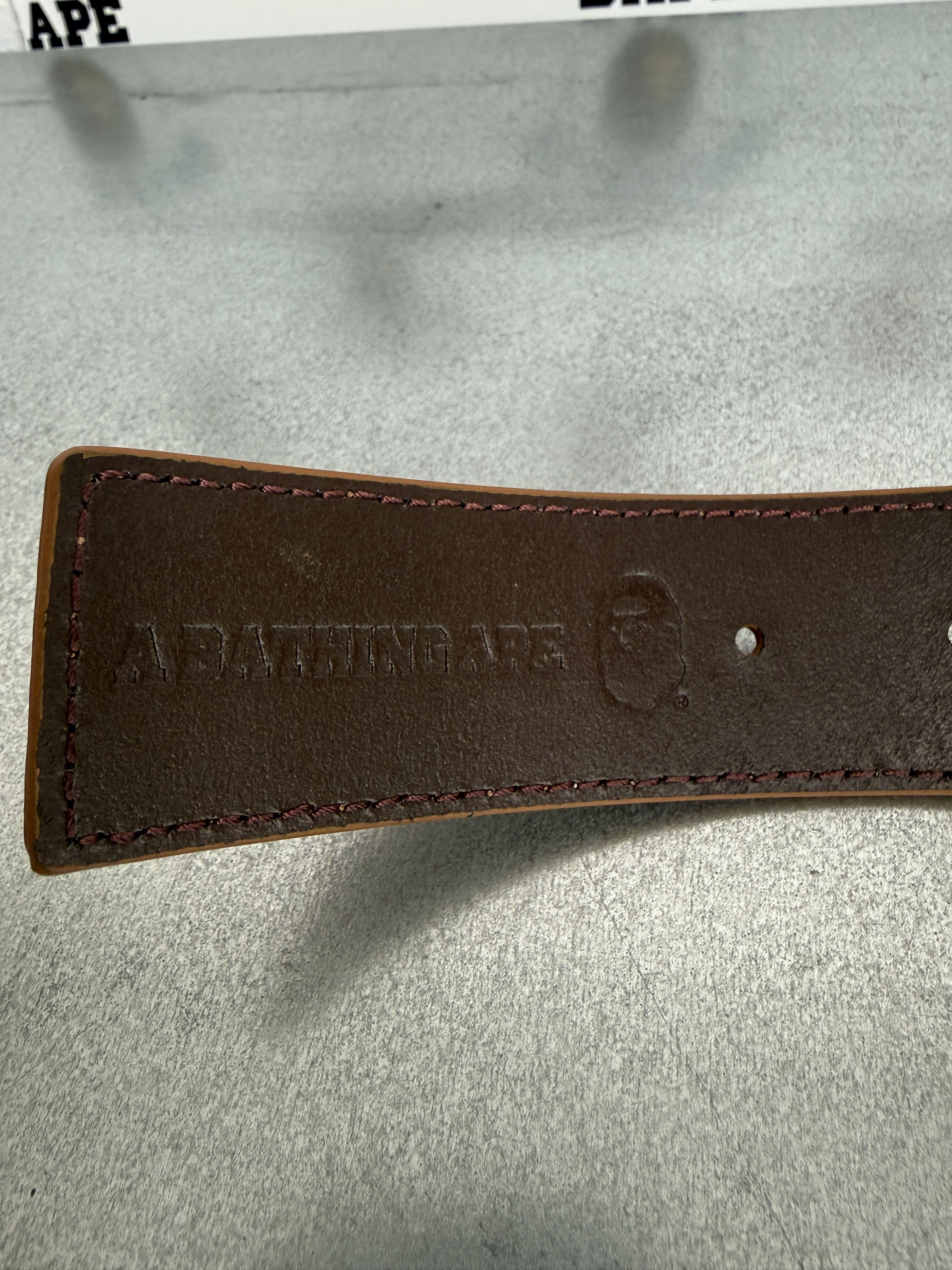 Bape BAPE REVERSIBLE LEATHER BELT Size ONE SIZE - 7 Thumbnail
