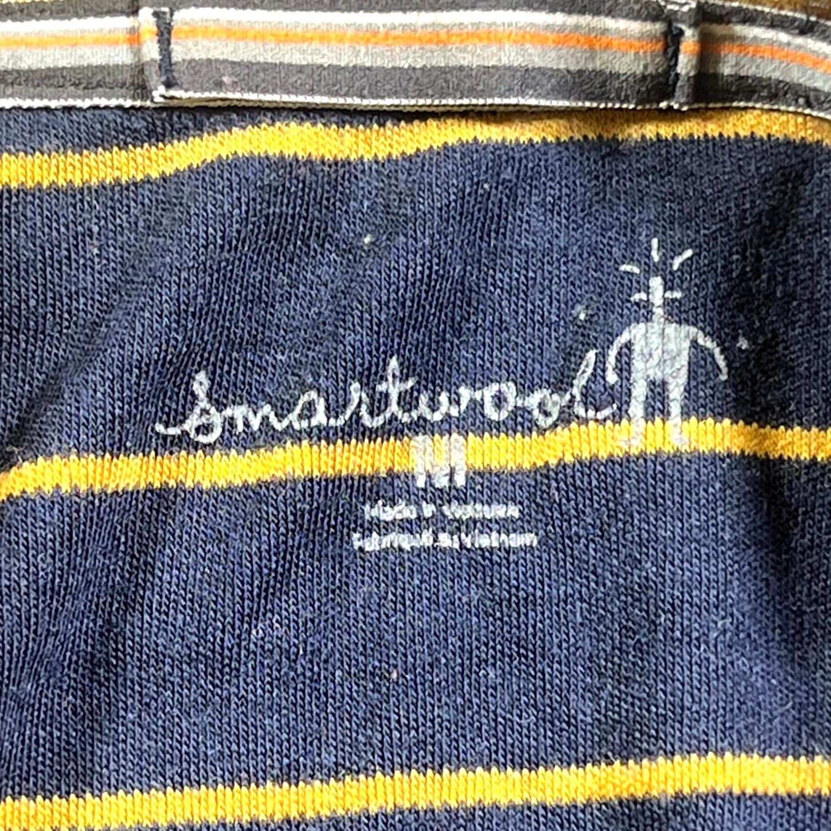 Smartwool SmartWool Base Layer Top Mens Medium Blue Striped Merino Wool Thermal Running Size US M / EU 48-50 / 2 - 6 Thumbnail