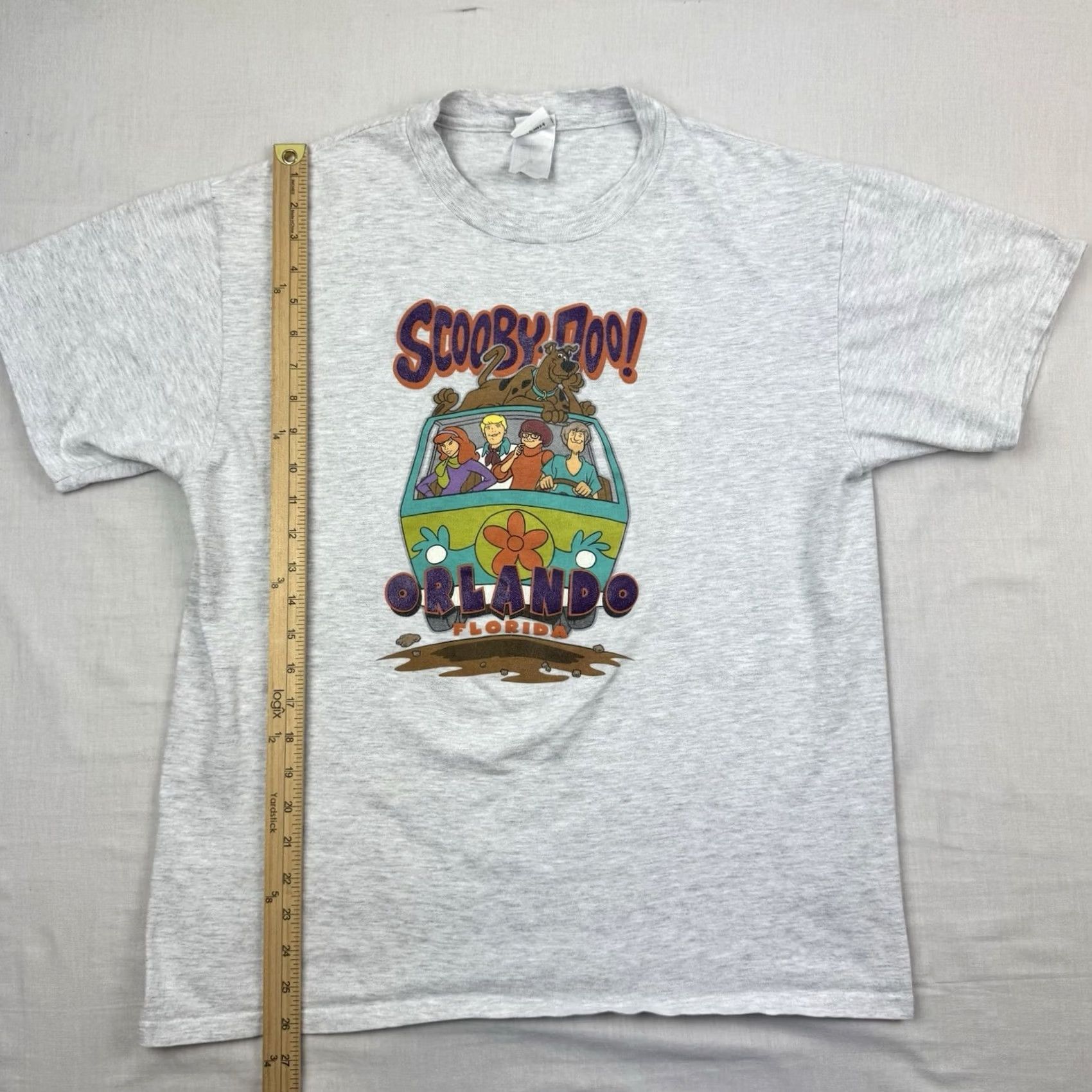 Vintage VINTAGE Hanna Barbera Scooby Doo T Shirt Adult Large Gray Cartoon 90s USA Mens Size US L / EU 52-54 / 3 - 7 Thumbnail