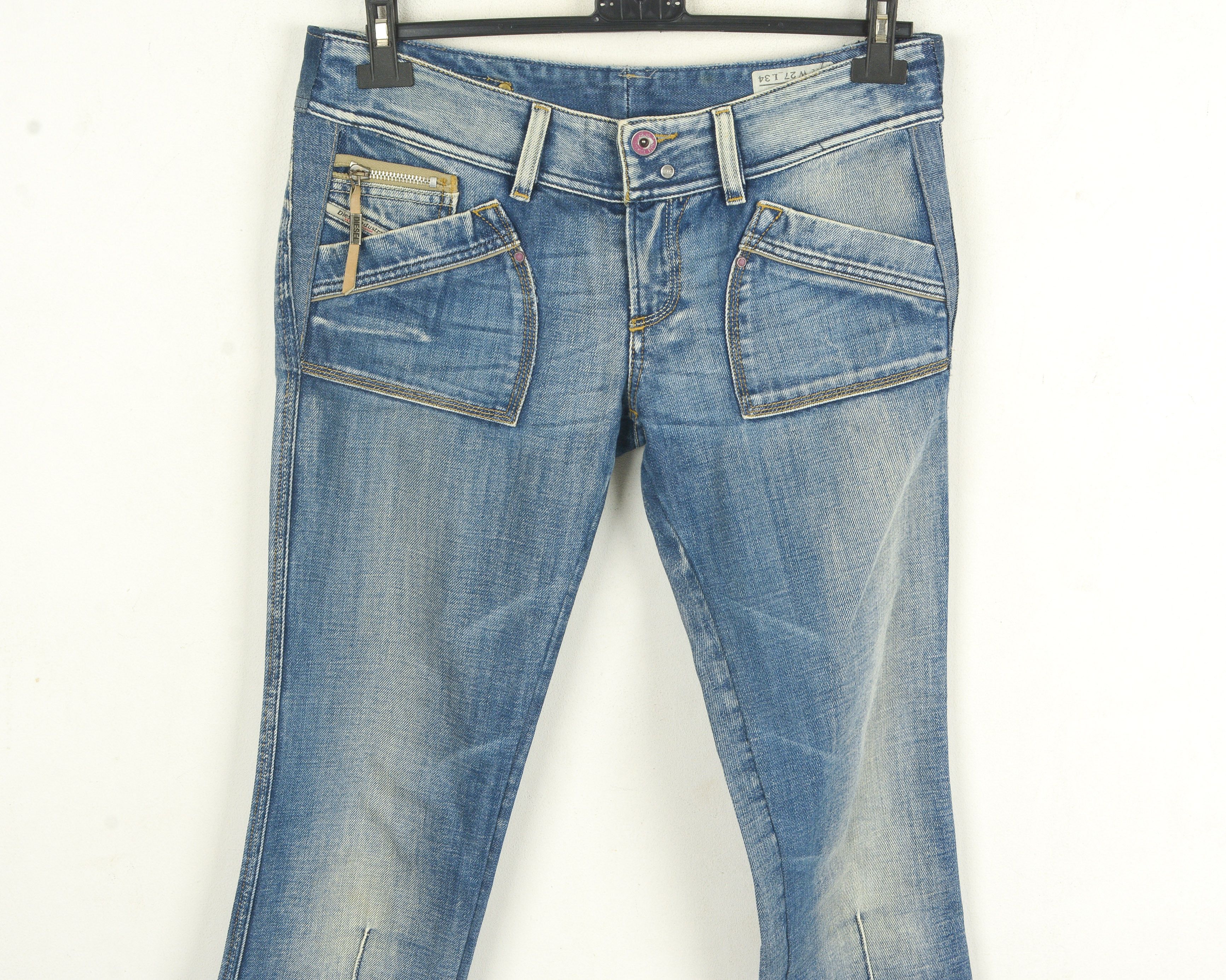 Diesel Reckfly Special Women W27 L34 Regular Straight Jeans Denim Size 27" / US 4 / IT 40 - 2 Thumbnail