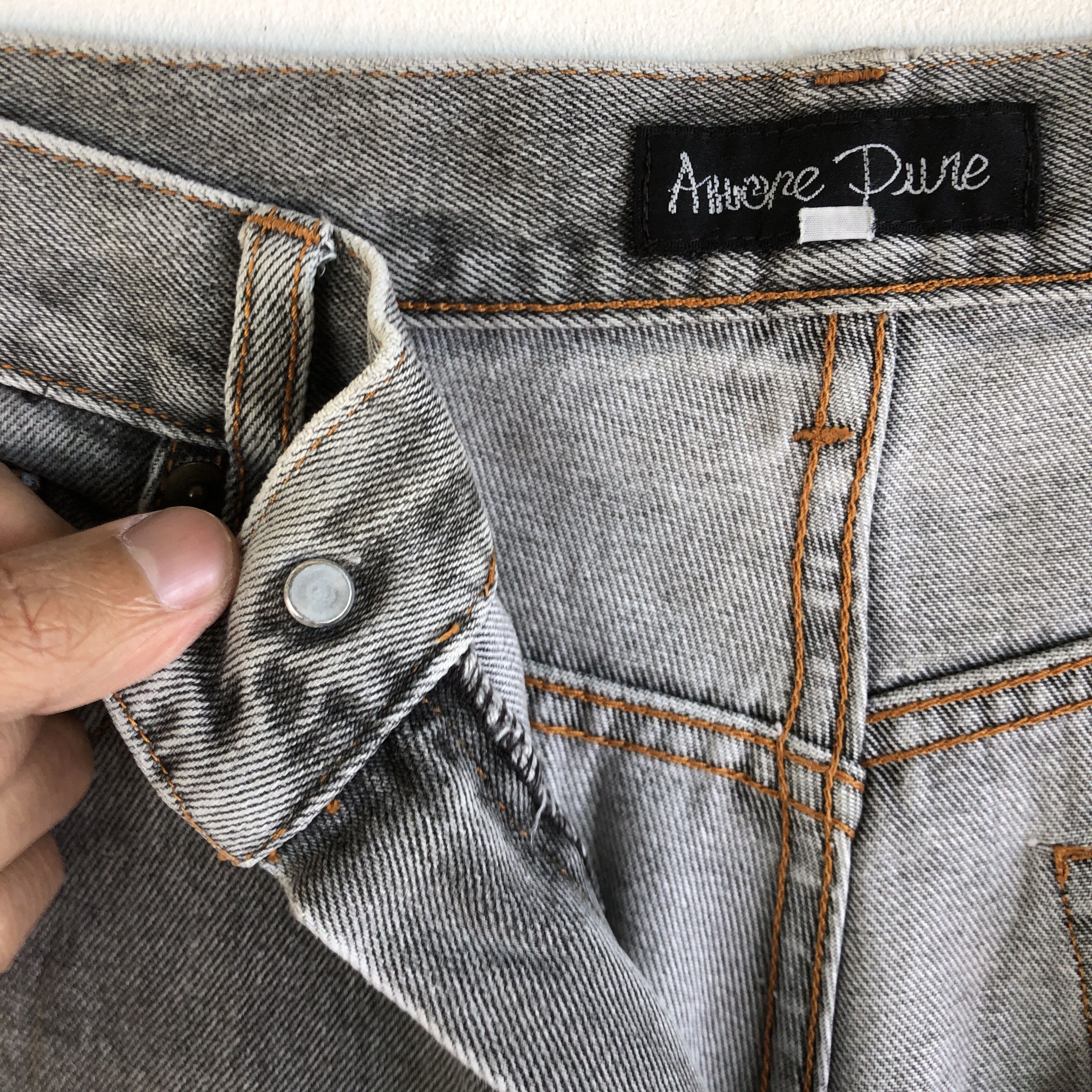 Japanese Brand Vintage Japanese Jeans Ash Grey Denim Amere Pure Pants Size US 30 / EU 46 - 6 Thumbnail