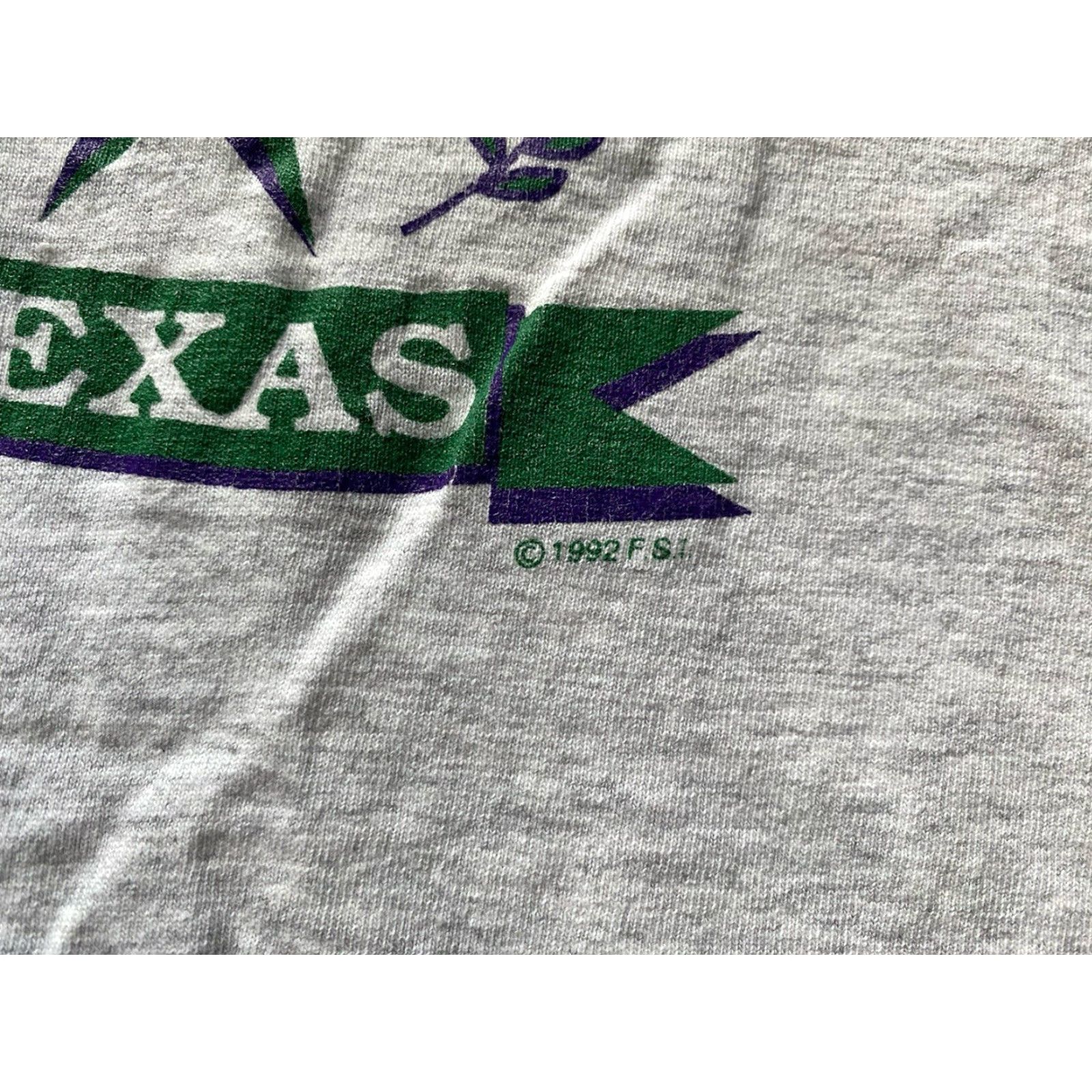 Anvil VINTAGE Anvil T-Shirt Gray Short Sleeve 1992 Men L Austin Texas Shirt Womens? No, Men. Size US L / EU 52-54 / 3 - 5 Thumbnail