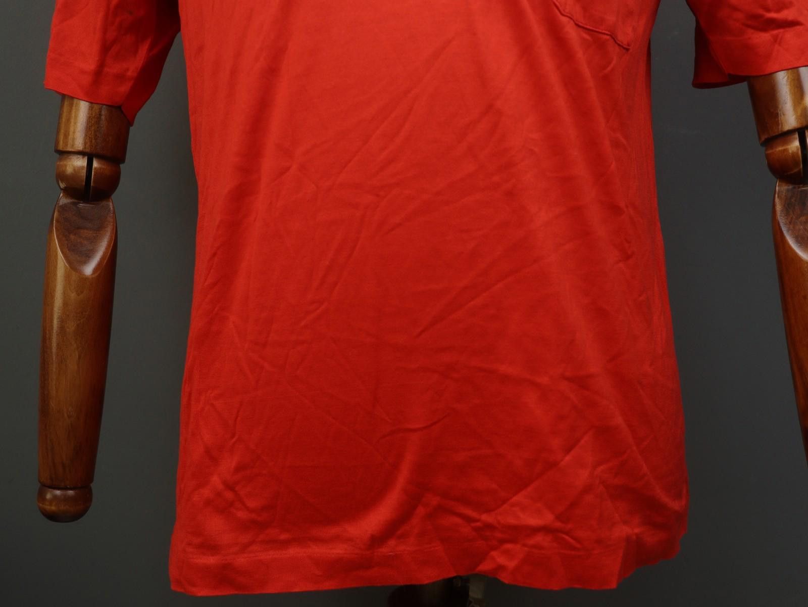 Givenchy Givenchy Red Cotton Collared Popover Polo Shirt Size L Size US L / EU 52-54 / 3 - 3 Thumbnail