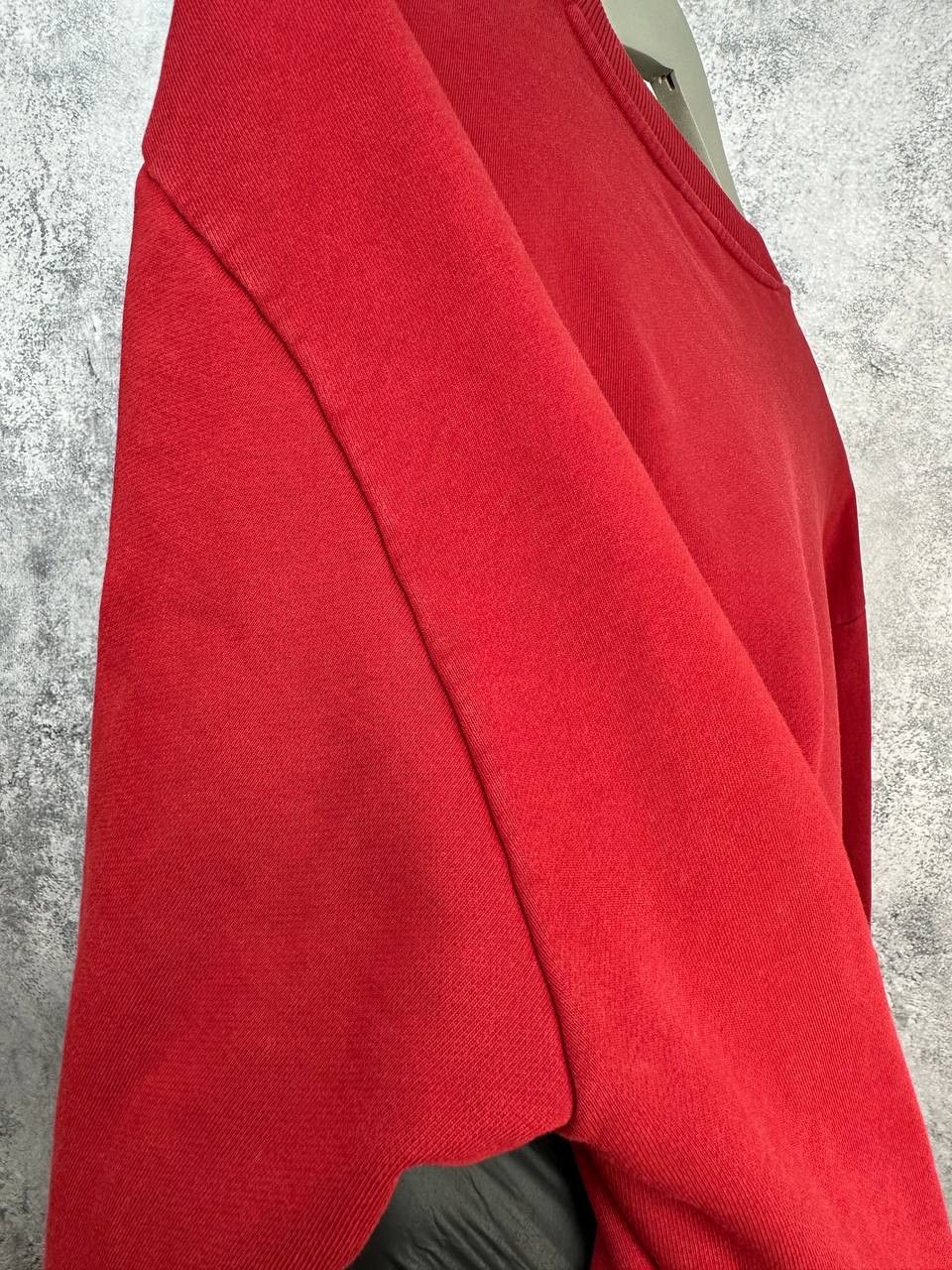 Giorgio Armani Armani Jeans Logo Embroidered Cotton Sweatshirt Red Crewneck Size US XXL / EU 58 / 5 - 10 Thumbnail