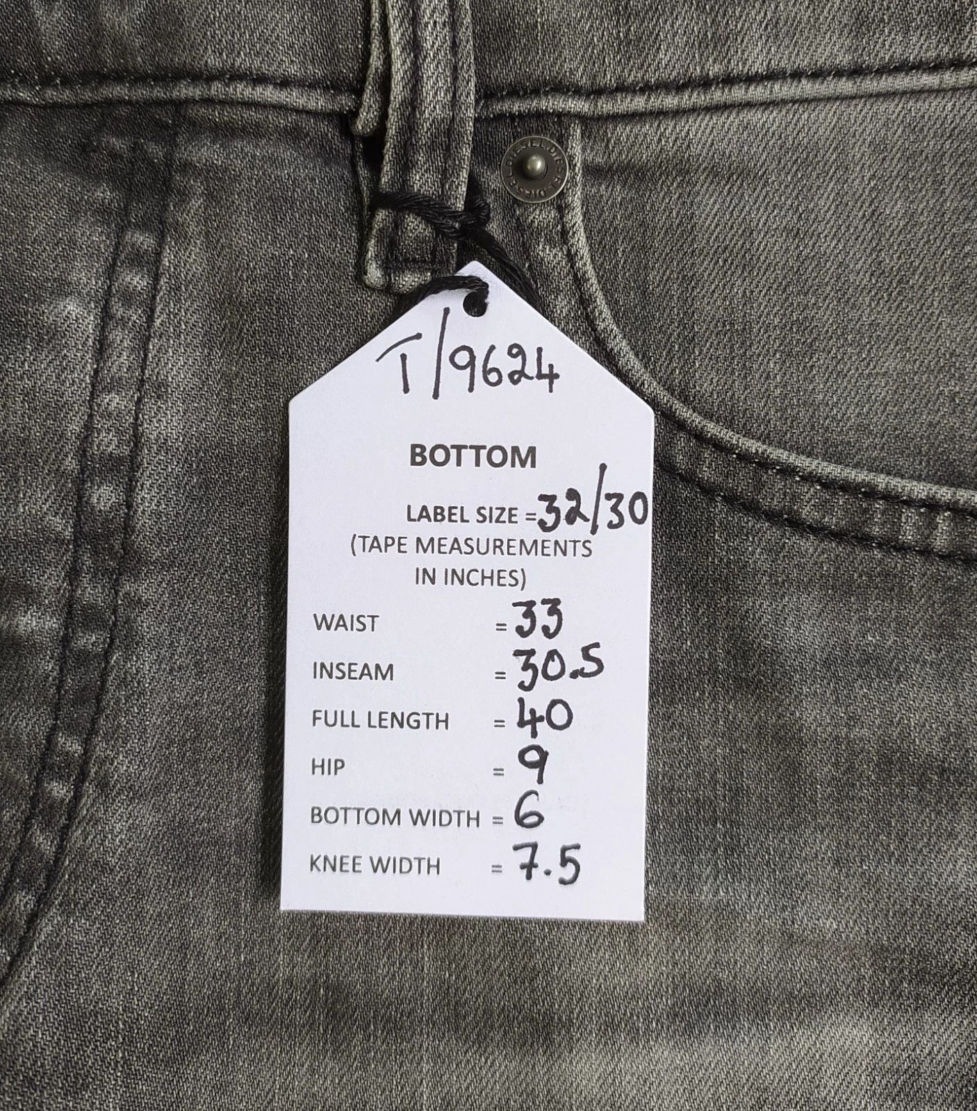 Diesel Diesel D-LUSTER L.30 MENS JEANS T/9624 Size US 32 / EU 48 - 6 Thumbnail