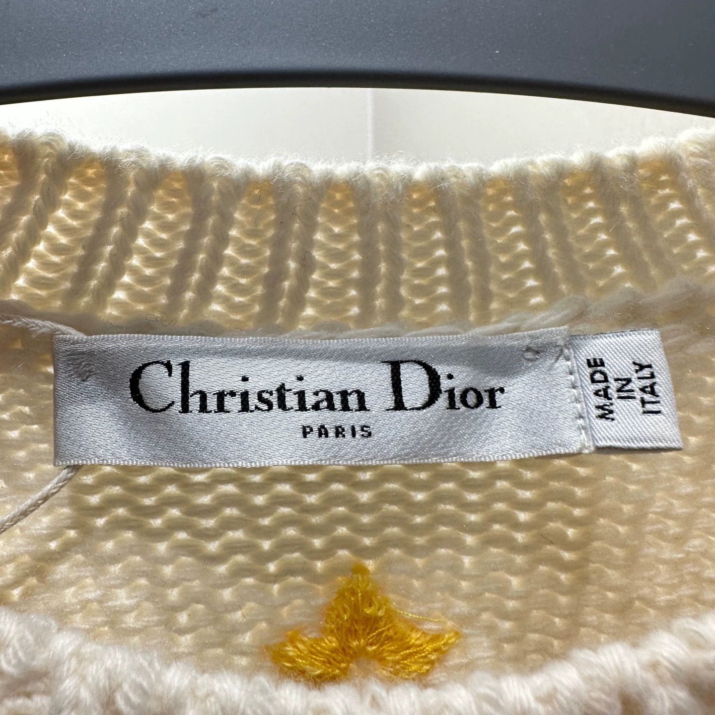 Christian Dior Monsieur CD mar142 Lion Pattern Wool Knit SS 36 Size XS / US 0-2 / IT 36-38 - 3 Thumbnail