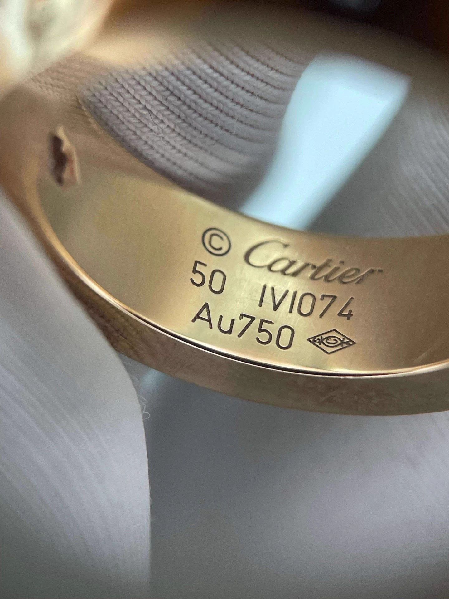 Cartier Cartier 19 Love Rose Gold 3 Diamond Ring Size 50 Size ONE SIZE - 9 Thumbnail