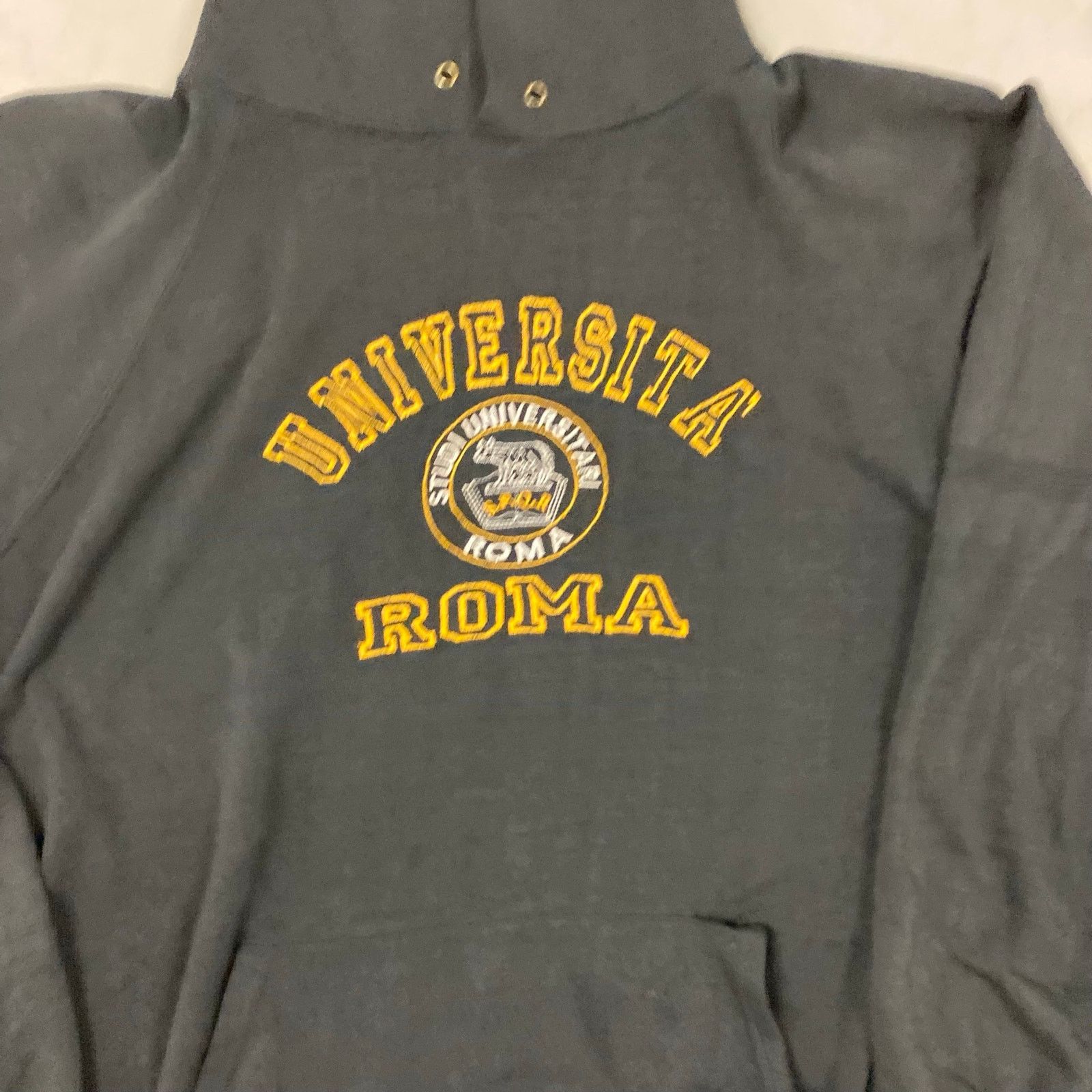 Vintage vintage 90s university of Rome raglan hoodie Size US XL / EU 56 / 4 - 4 Thumbnail