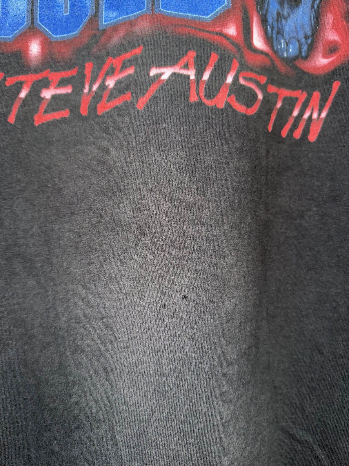 WWF Thrashed Vintage 90s Stone Cold Steve Austin Flame Sun Faded Size US XL / EU 56 / 4 - 4 Thumbnail
