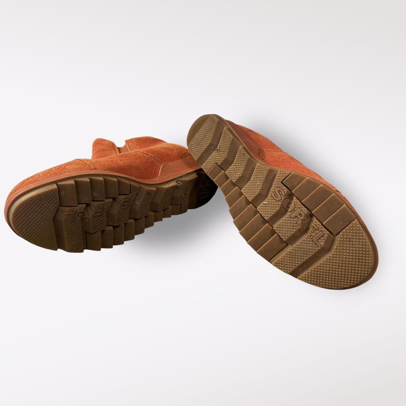SOREL Sorel Evie Orange Suede Ankle Boots Size US 7.5 Size US 7.5 / IT 37.5 - 2 Thumbnail