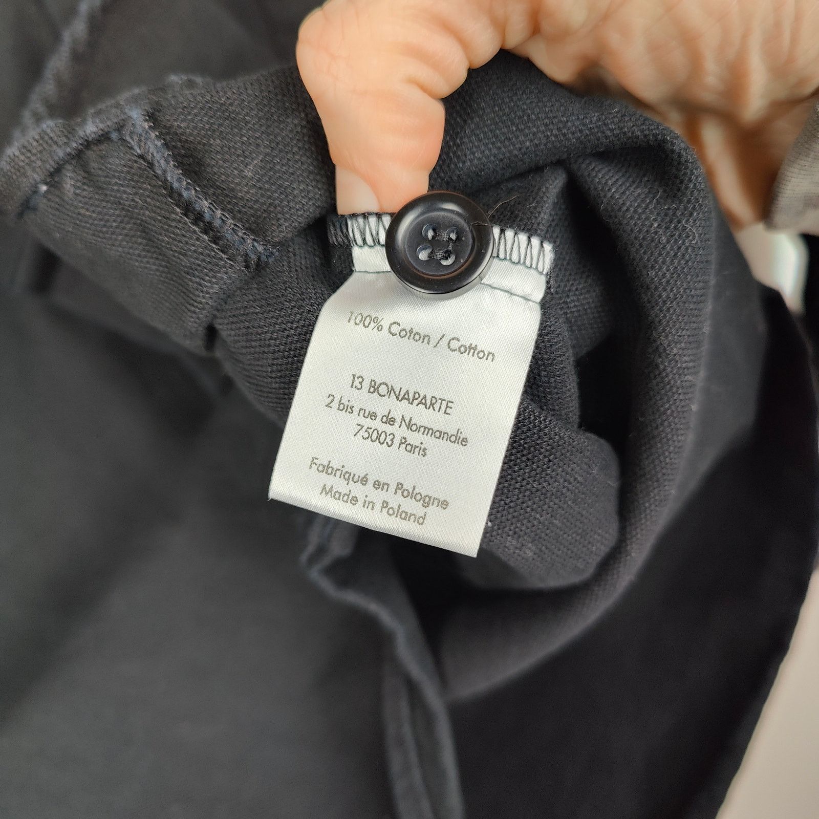 Other 13 Bonaparte Overshirt Small Black Twill Standing Collar Size US S / EU 44-46 / 1 - 5 Thumbnail