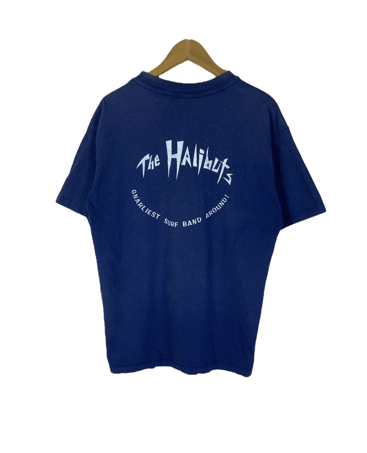 Band Tees × Vintage Vintage 90s The Halibuts Surf Band Shirt Size US XL / EU 56 / 4 - 9 Thumbnail